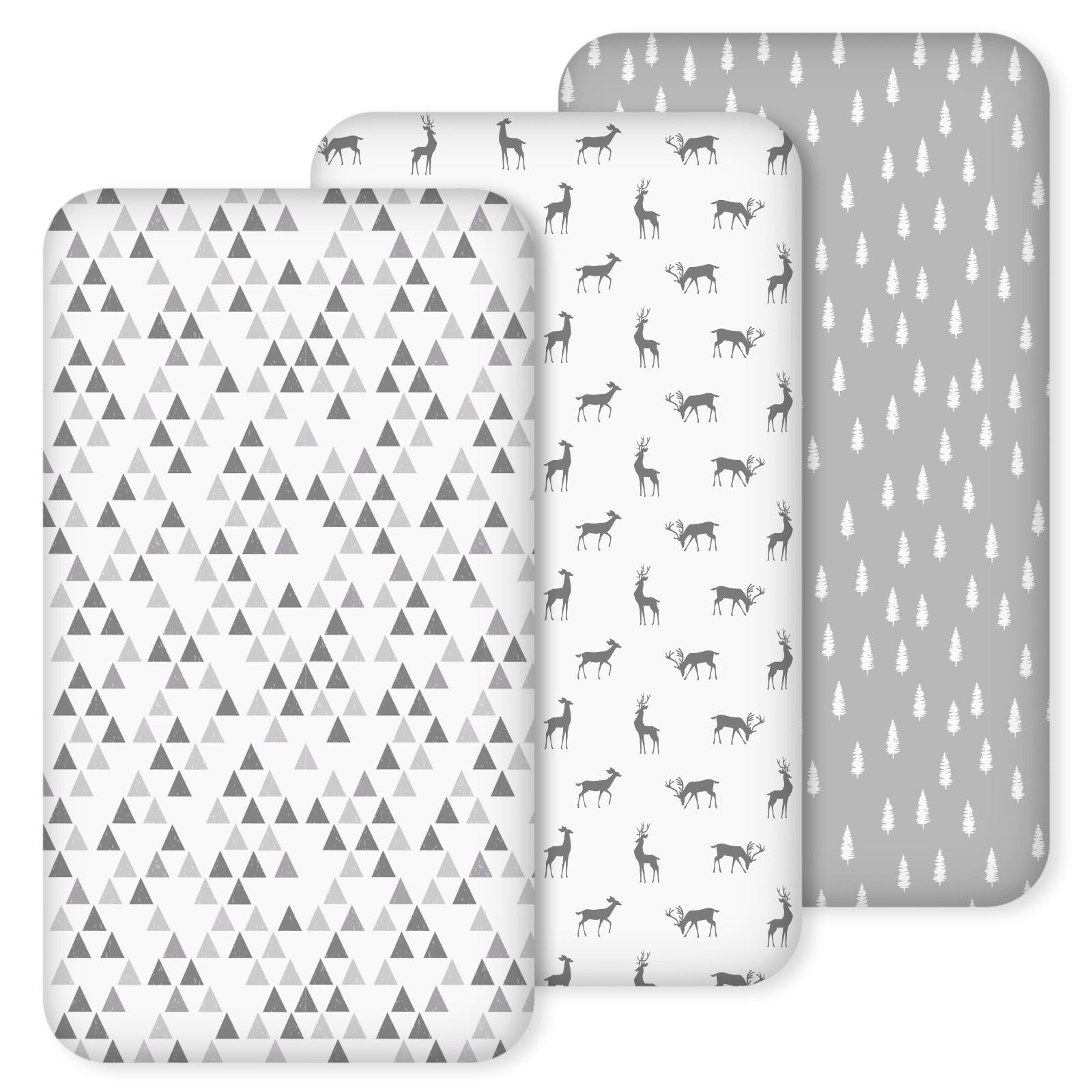 Forest Deer | Fitted Sheets 3-Pack