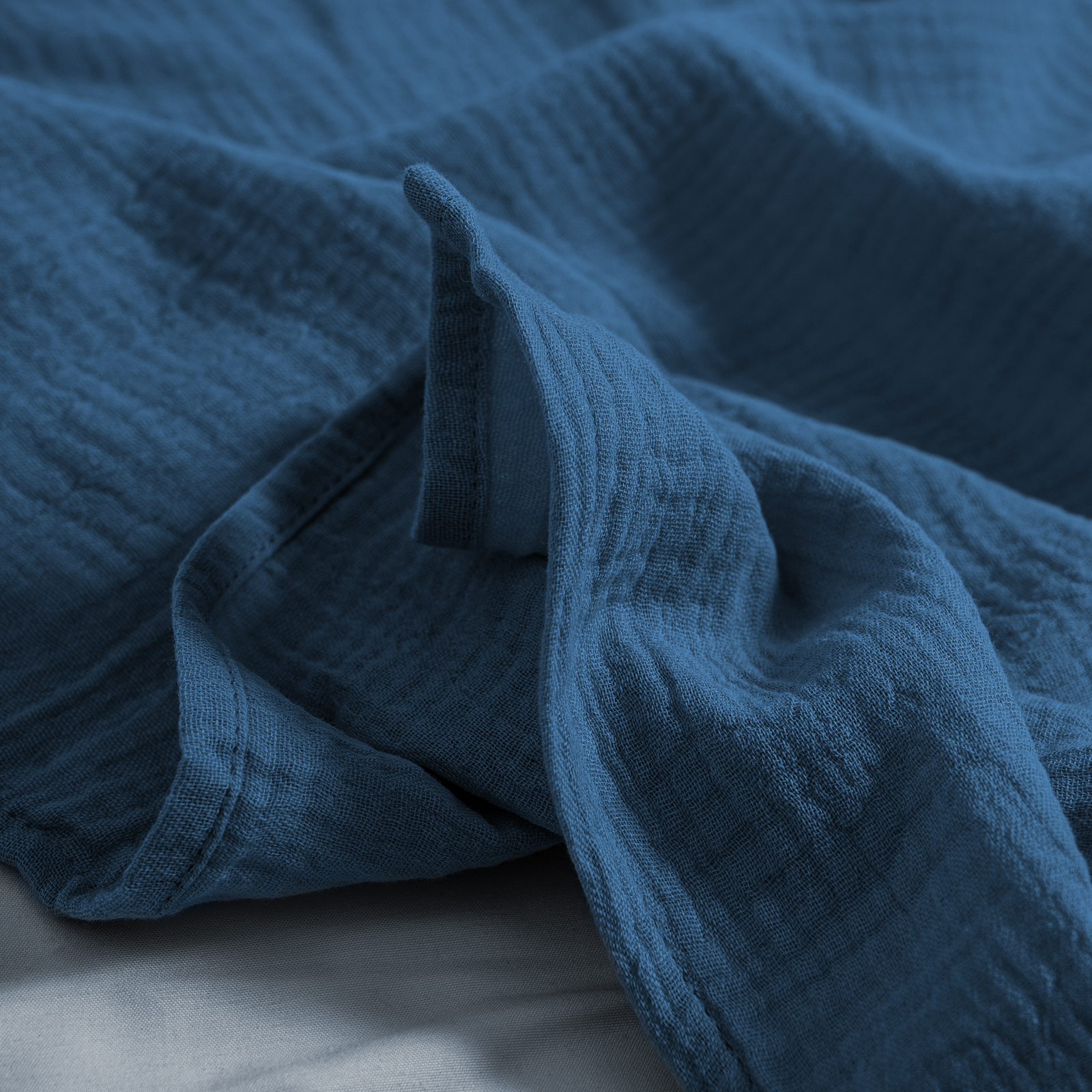 Muslin Swaddle Blankets 3-Pack, 38"x40" - Ocean 