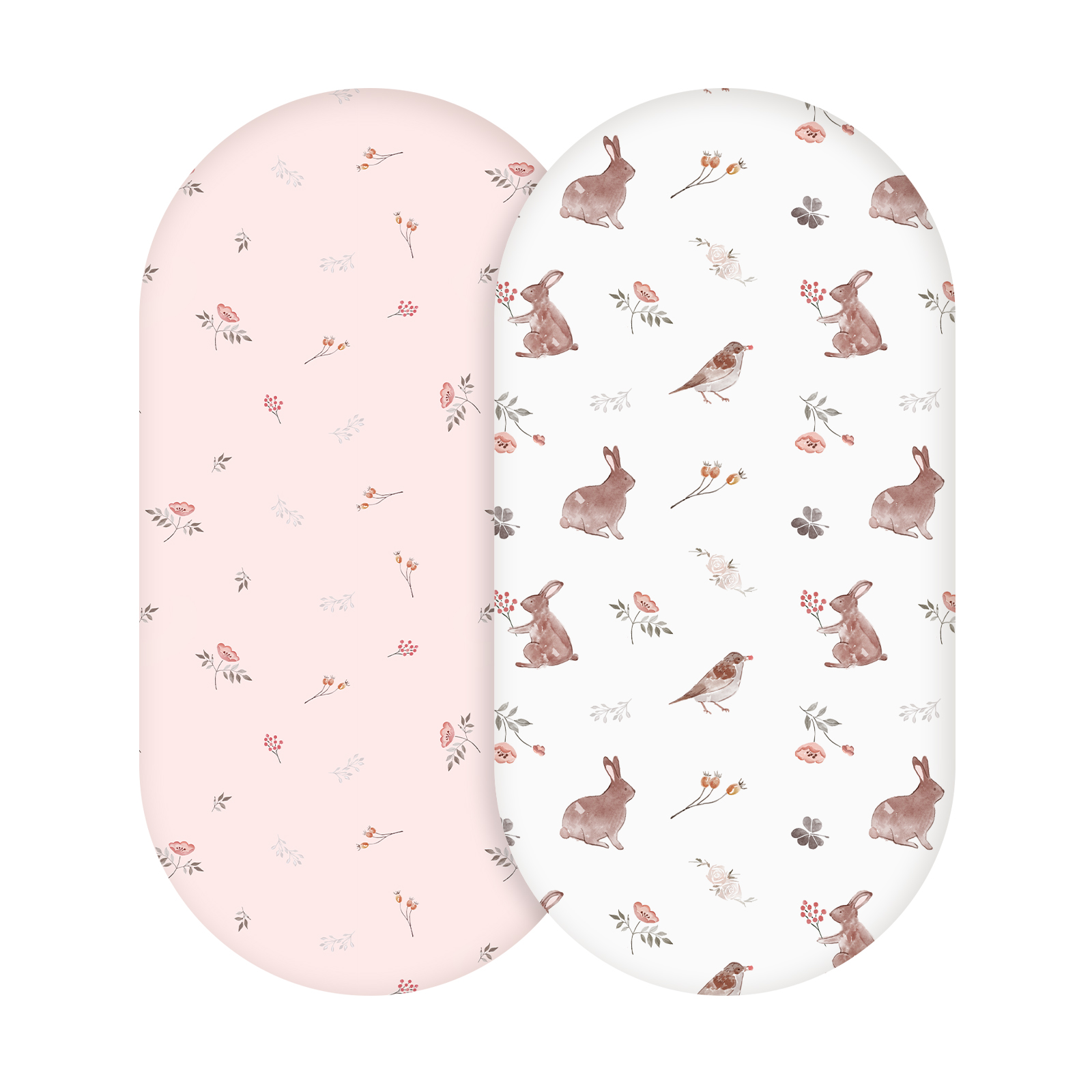 Watercolour Rabbit | Bassinet Sheets 2-Pack | 16*32''