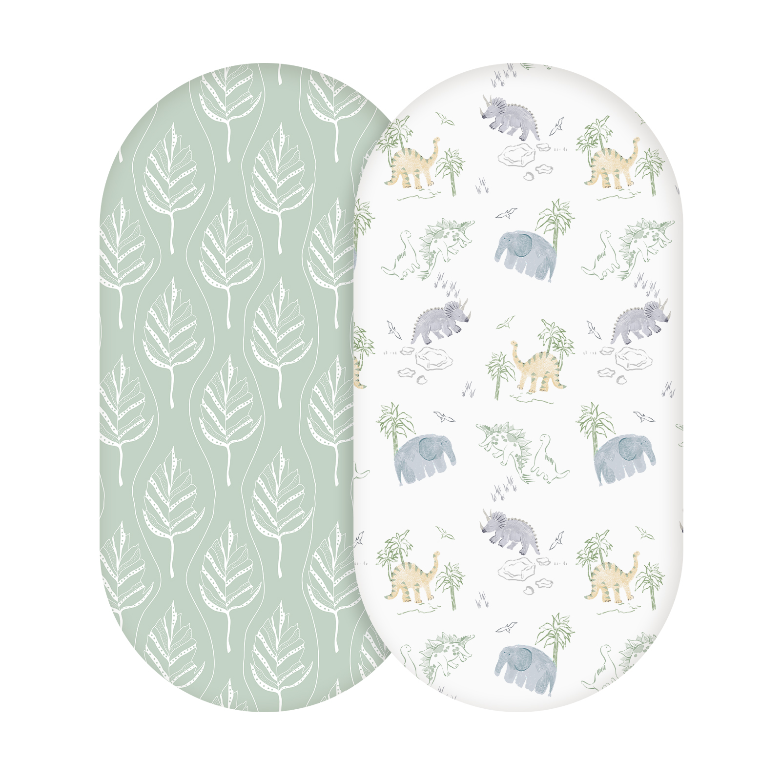 Dinosaur Explorer | Bassinet Sheets 2-Pack | 16*32''