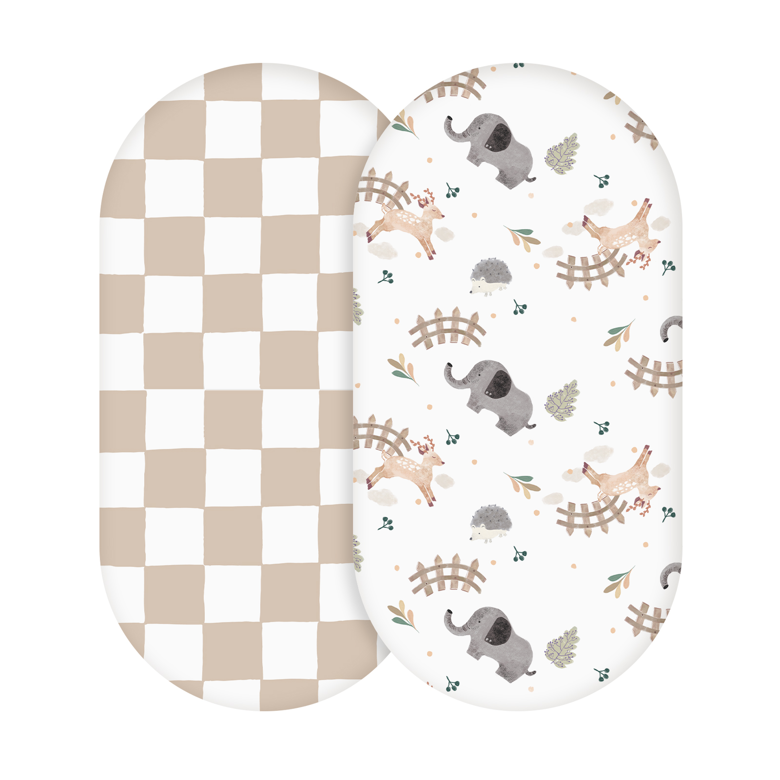Animal Home | Bassinet Sheets 2-Pack | 16*32''