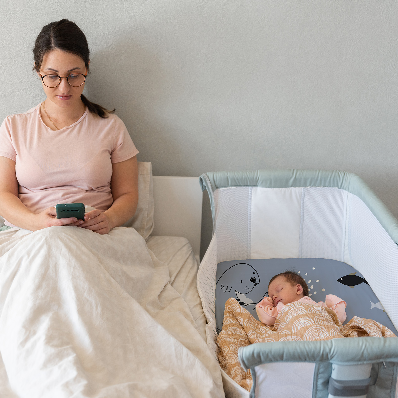 Fish & Sea | Soft Microfiber Fitted Change Pad Cover & Bassinet Sheets 2 Pack