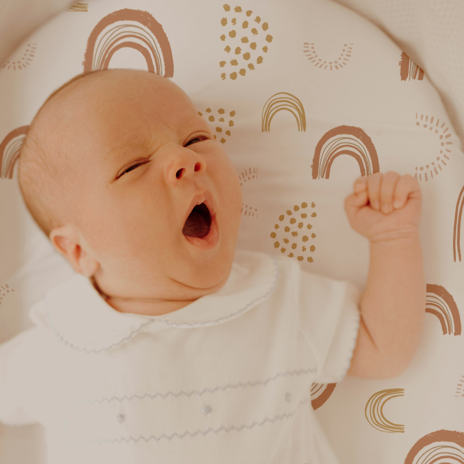 Line Rainbow | Baby Bassinet Sheet 2-Pack | 33''*17''