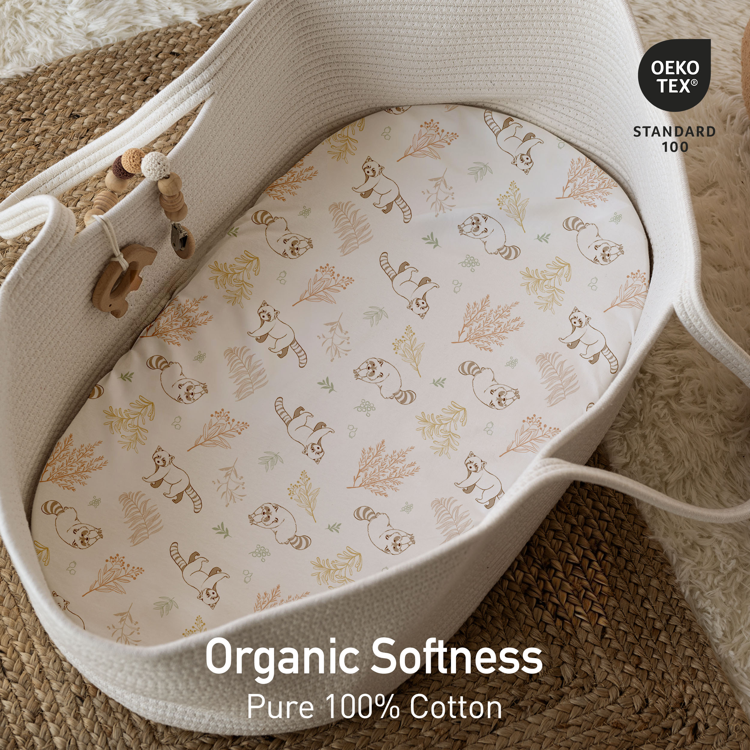 Cute Forest Series | Baby Bassinet Sheet 2-Pack | 33''*17''