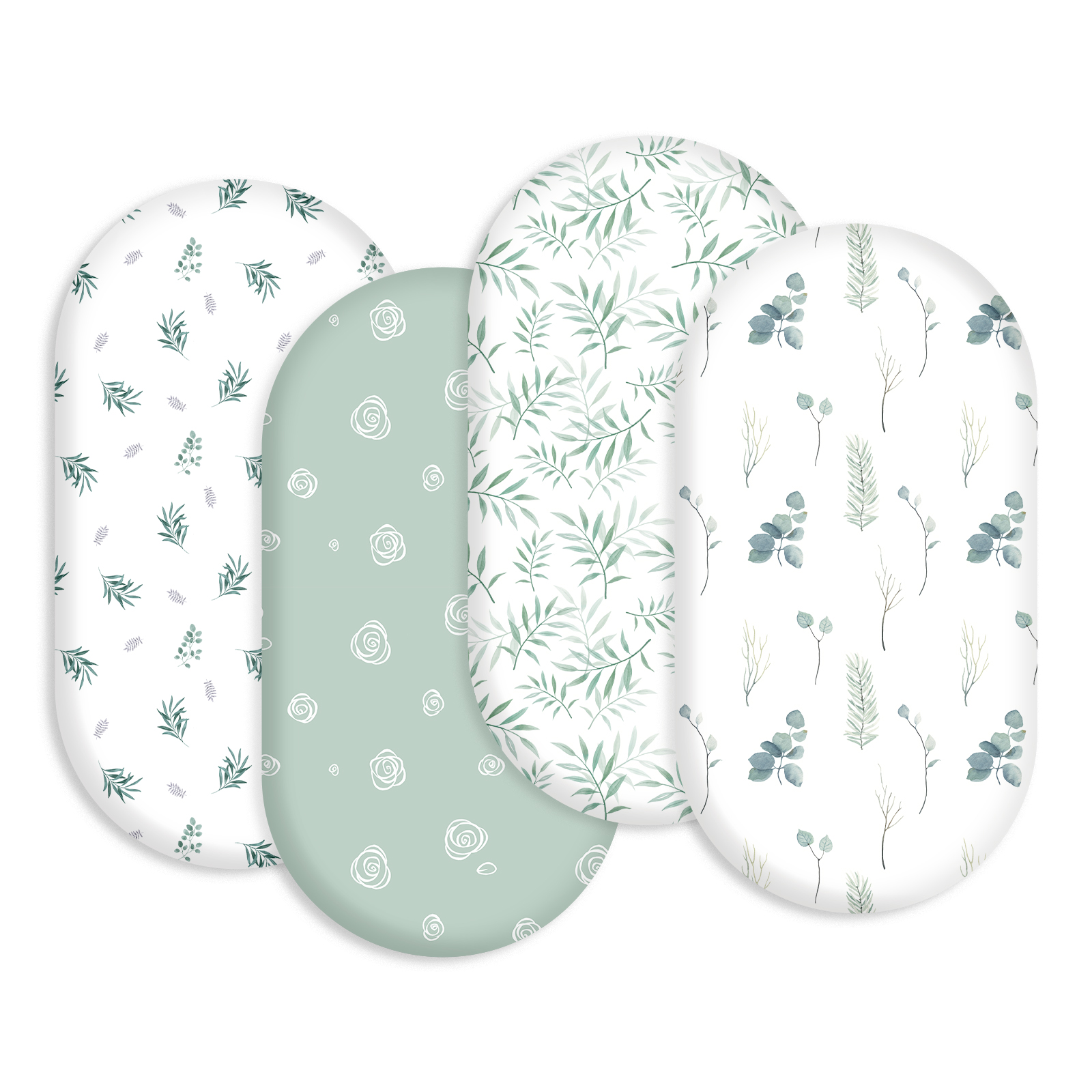 Eucalyptus | Bassinet Sheets 4-Pack | 16''*32''