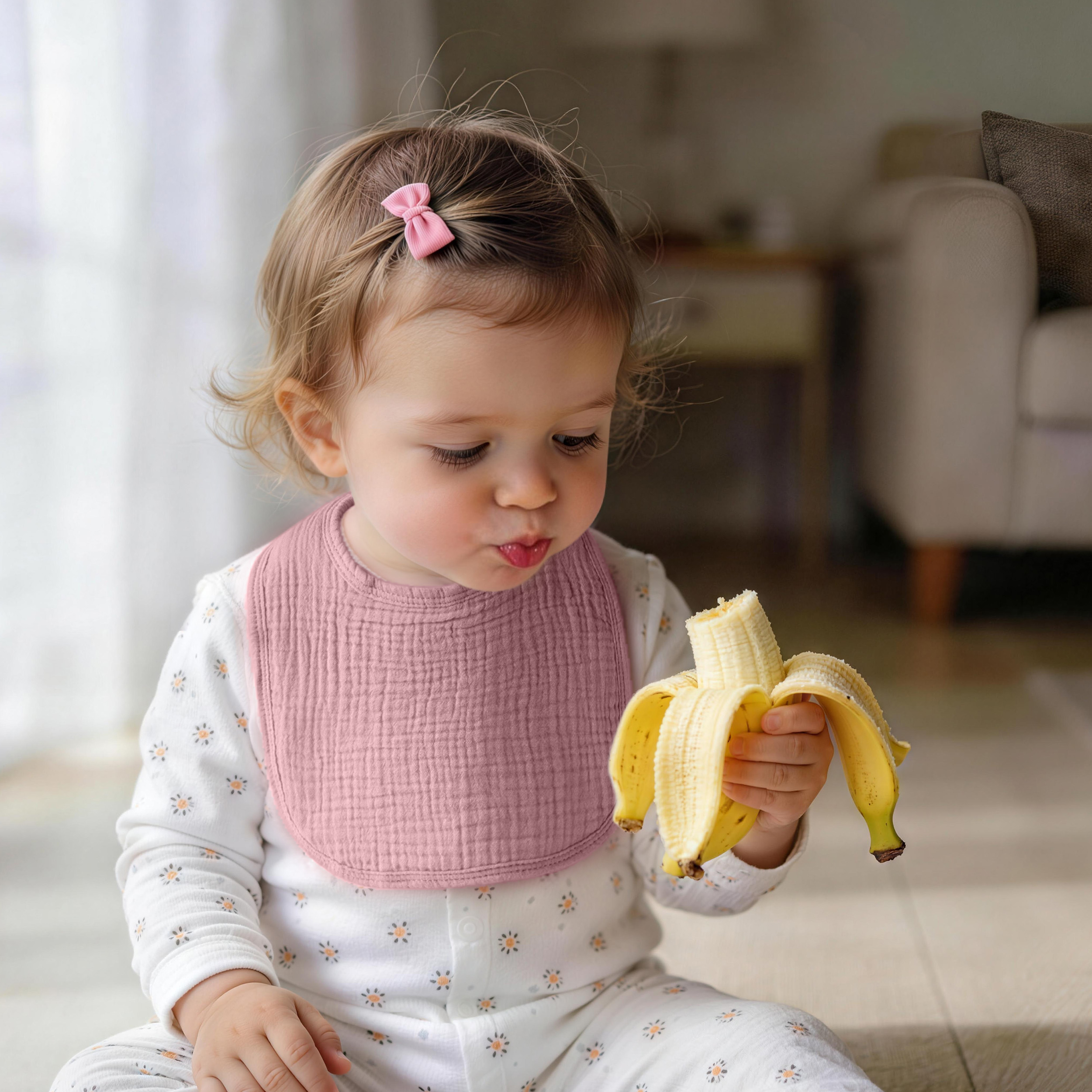 Muslin Sweetie | baby muslin bibs 6 pack | 0-36 months