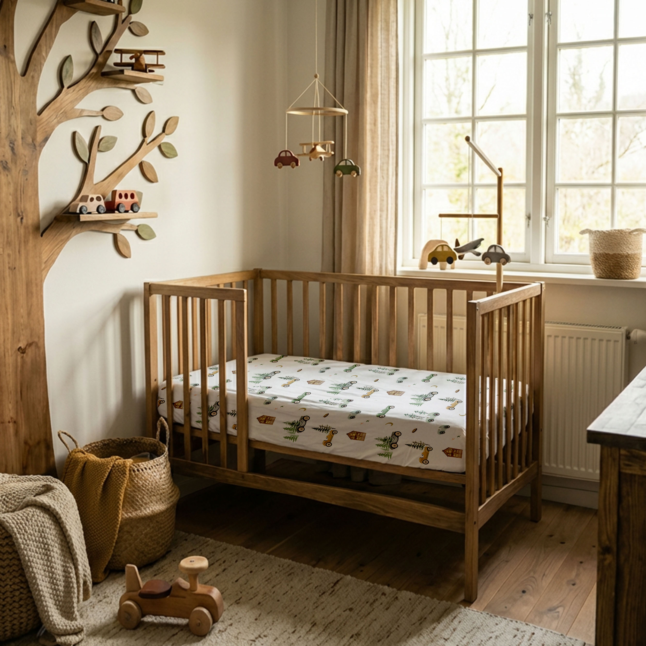 Retro Traveler | Bassinet Sheets 4-Pack | 20*33''