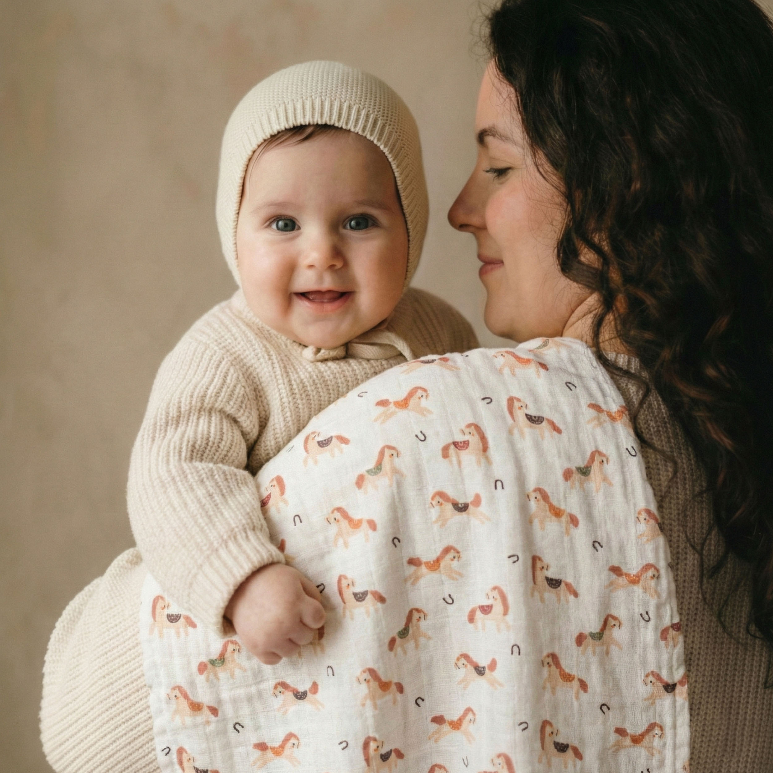 Muslin Swaddle Blankets 4-Pack | 31.5x43.3" | Cloudside Baby Dream