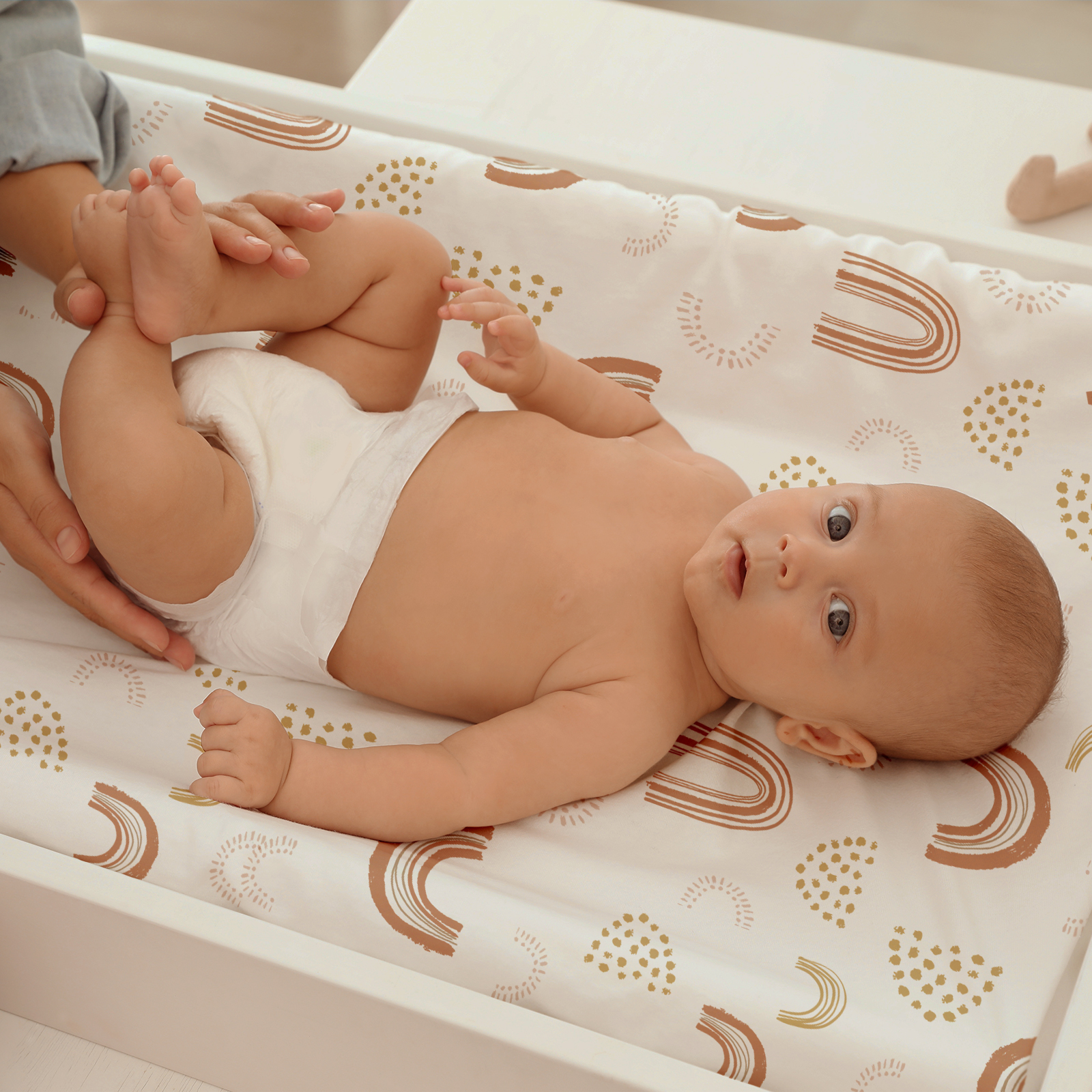 Line Rainbow | Baby Bassinet Sheet 2-Pack | 33''*17''