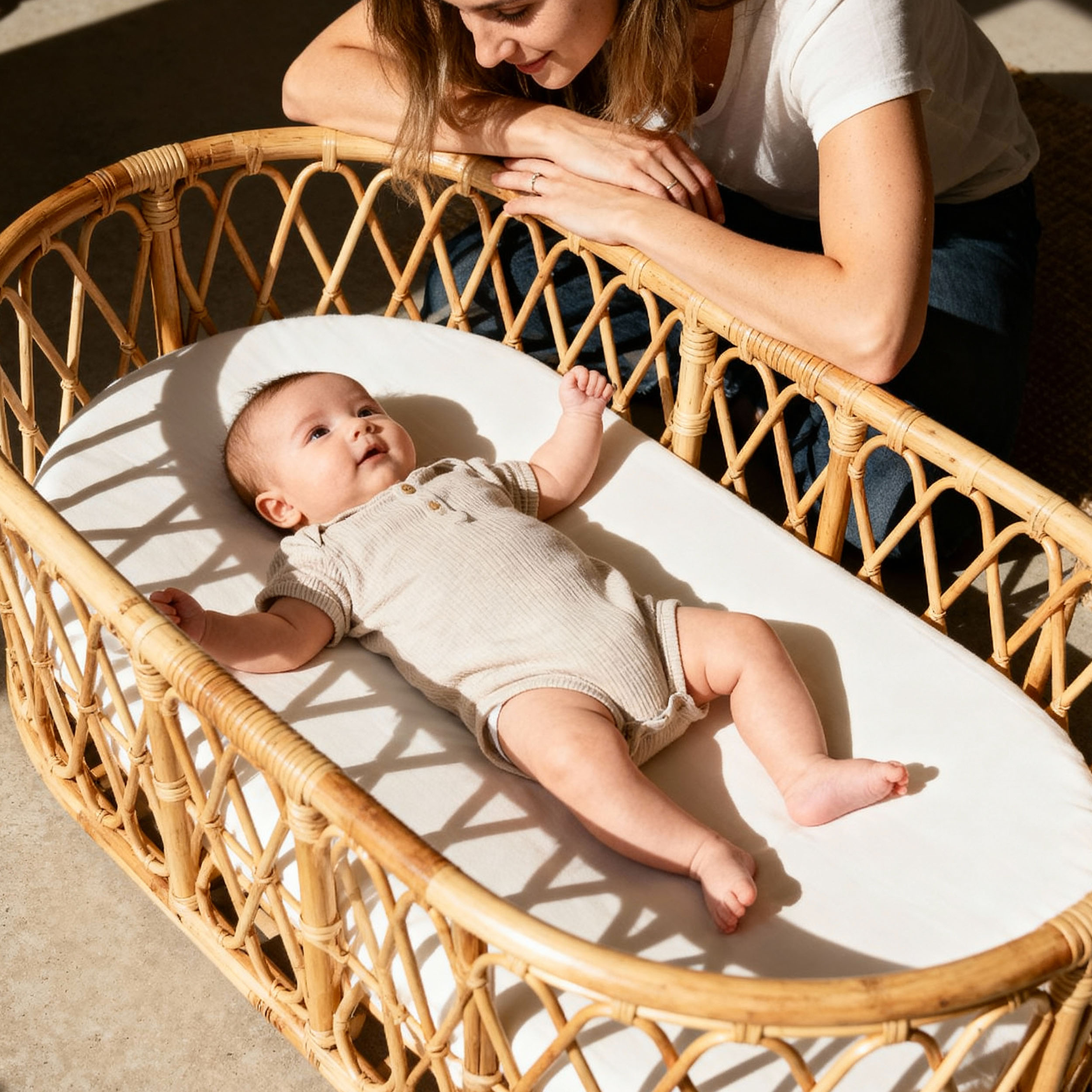 The Grey Epoch | Baby Bassinet Sheet 2-Pack | 33''*17''