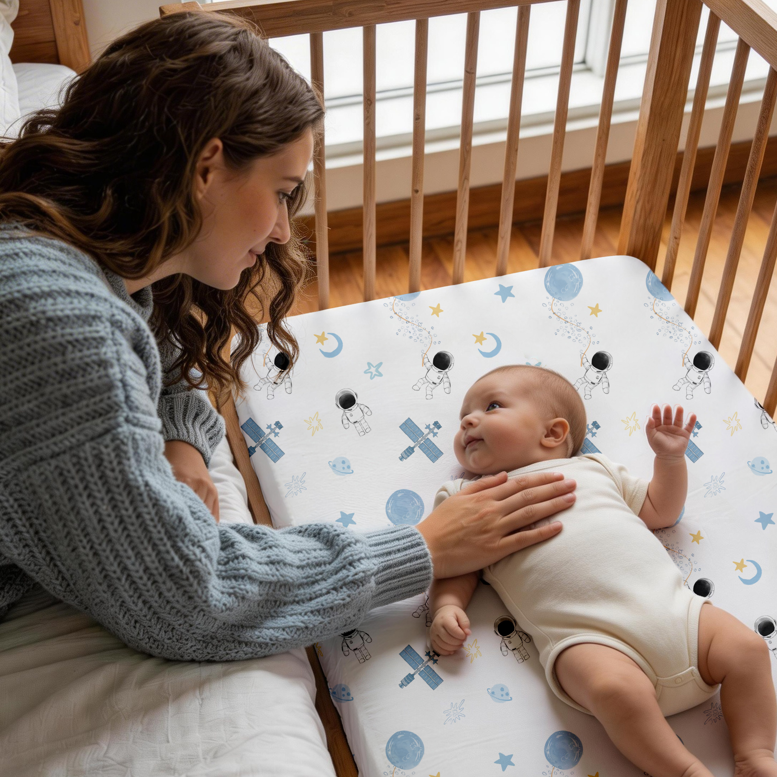 Starry Space Voyage | Bassinet Sheets 4-Pack | 20*33''