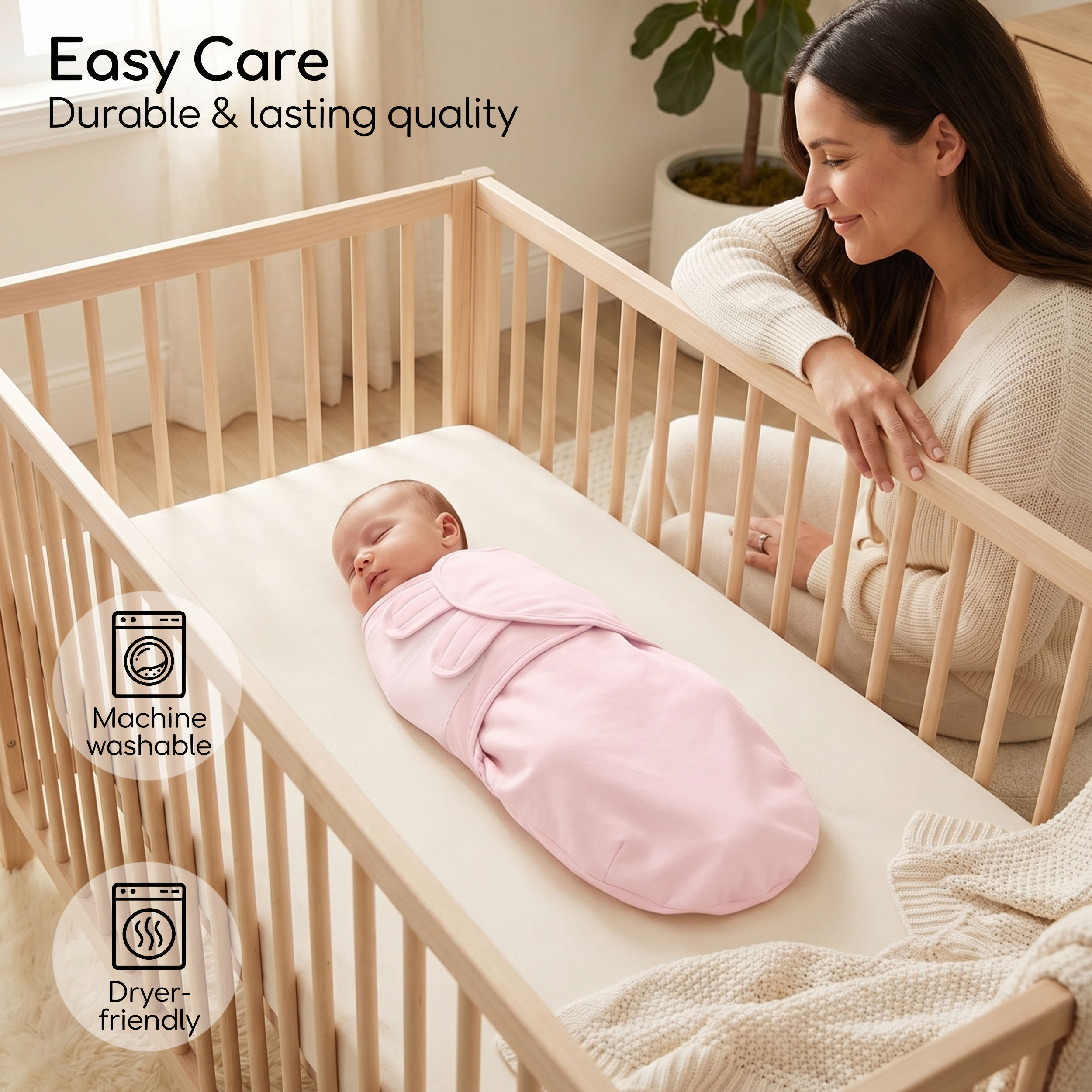 Cherry Dust Harmony | Baby Swaddle 2-Pack | 0-3 Months
