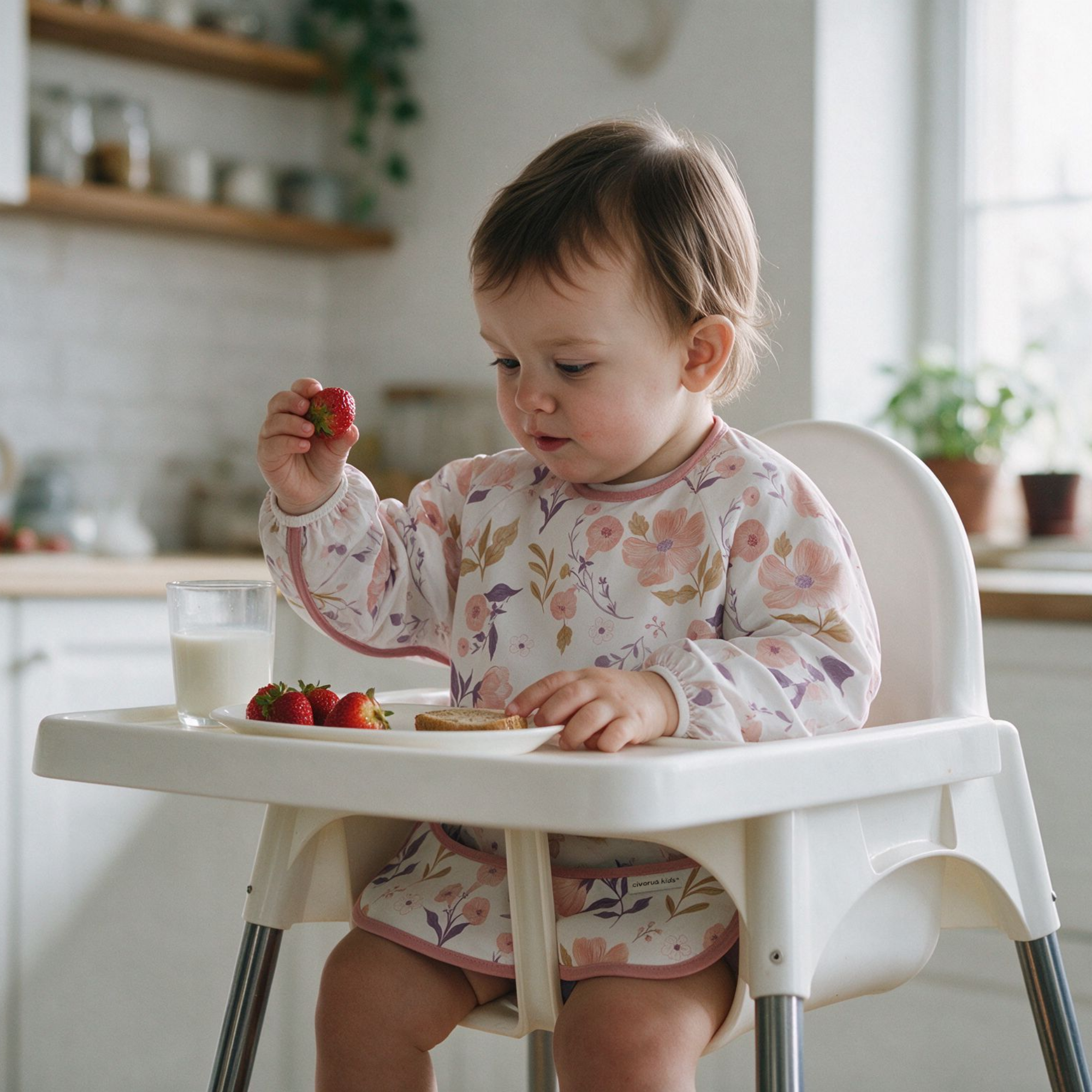 Pastel Flower garden | Waterproof Smock Bibs 3 Pack | 6-24 Months
