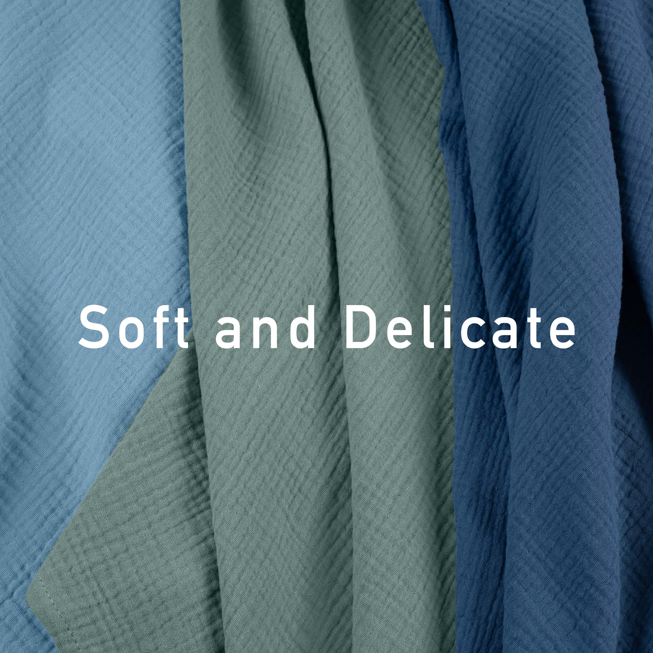 Muslin Swaddle Blankets 5-Pack | 23.5"x23.5" | Verdant Tide