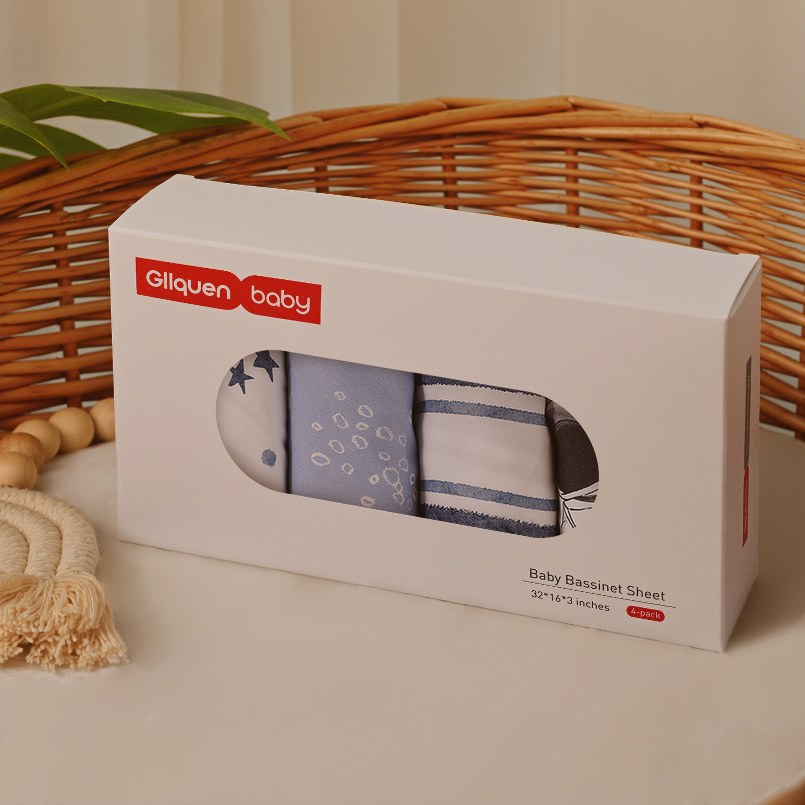 Astronaut | Soft Microfiber Fitted Change Pad Cover & Bassinet Sheets 4 Pack | 16''*32''