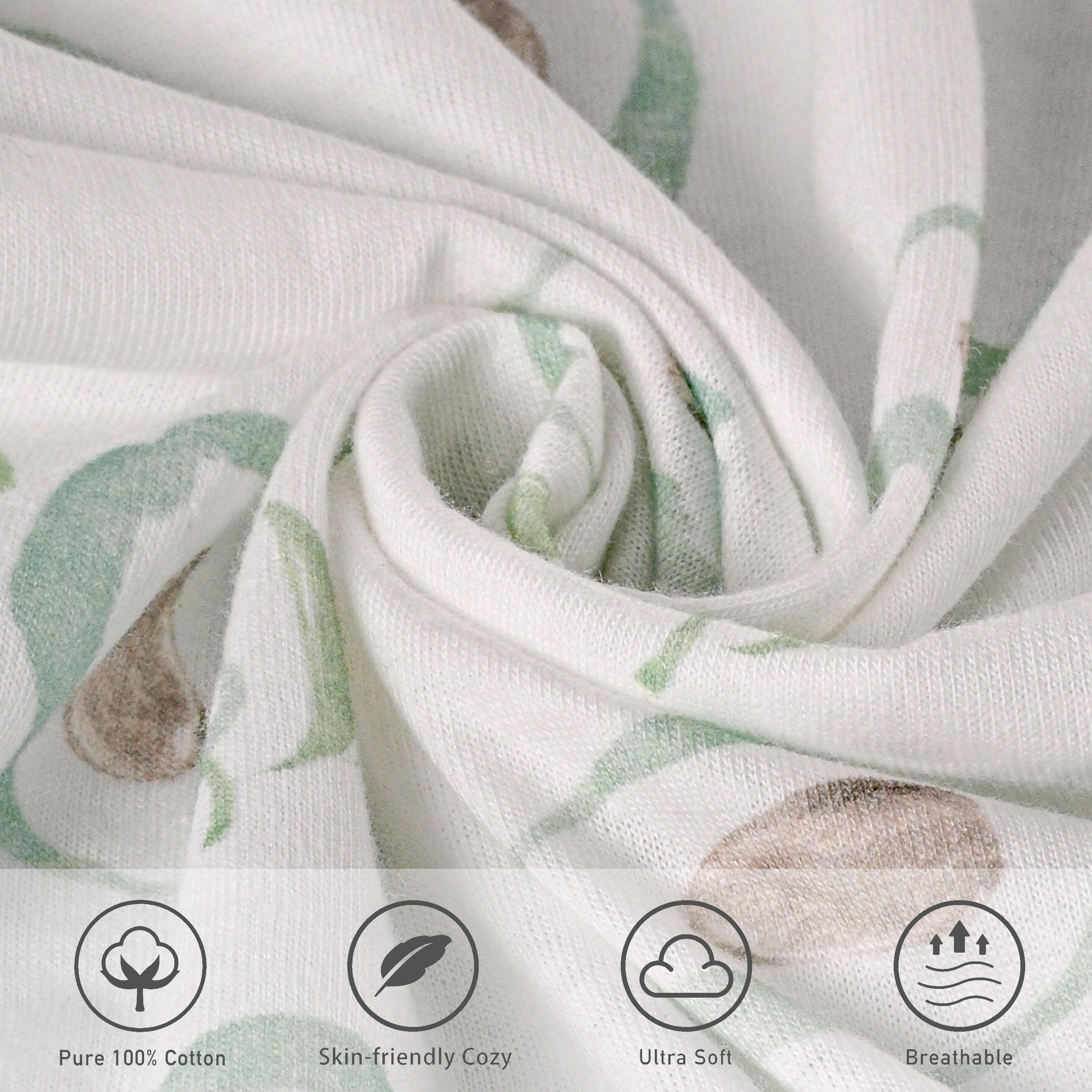 The Avocado Diary | Baby Bassinet Sheet 2-Pack | 33''*17''