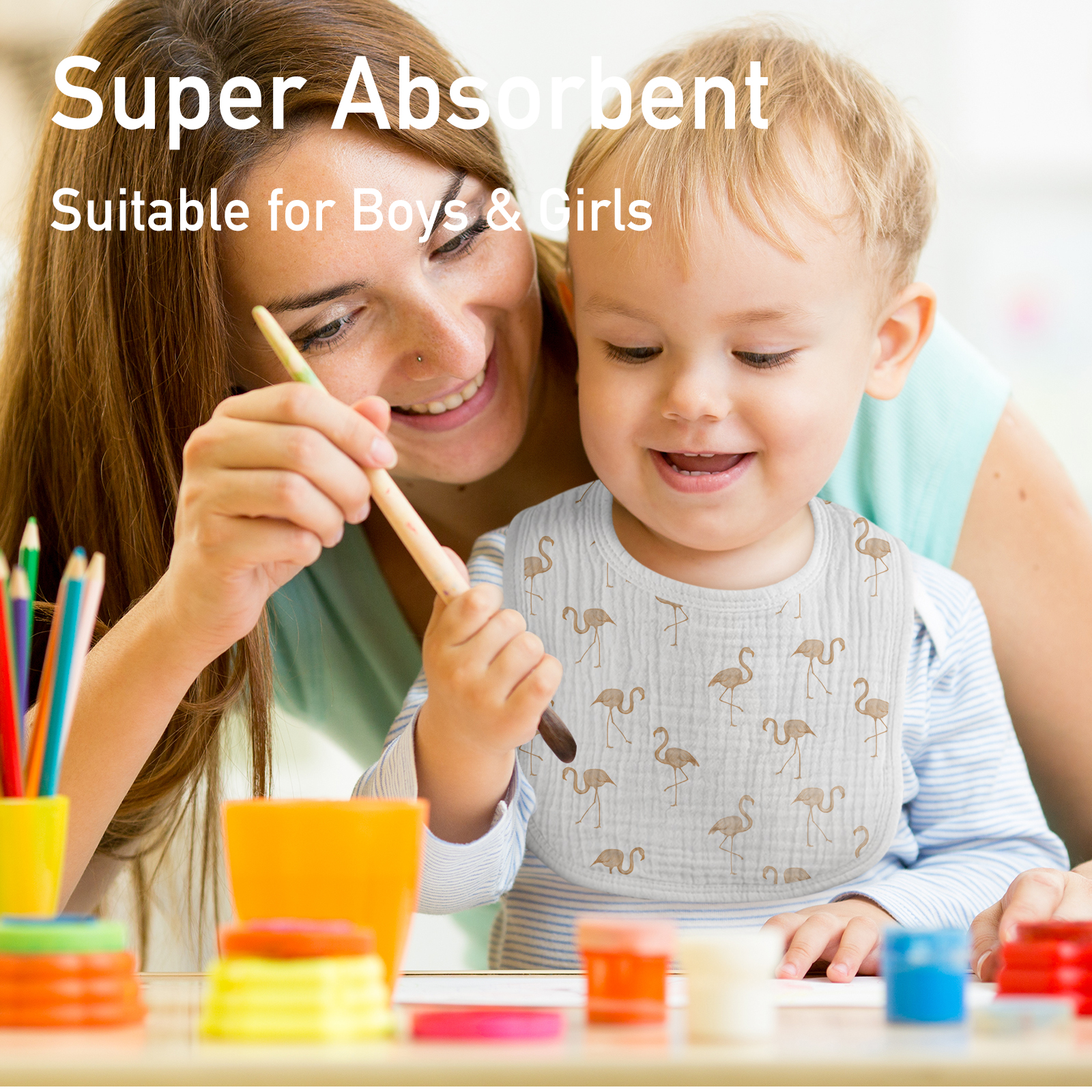 Forest Wizard | baby muslin bibs 10 pack | 0-36 months