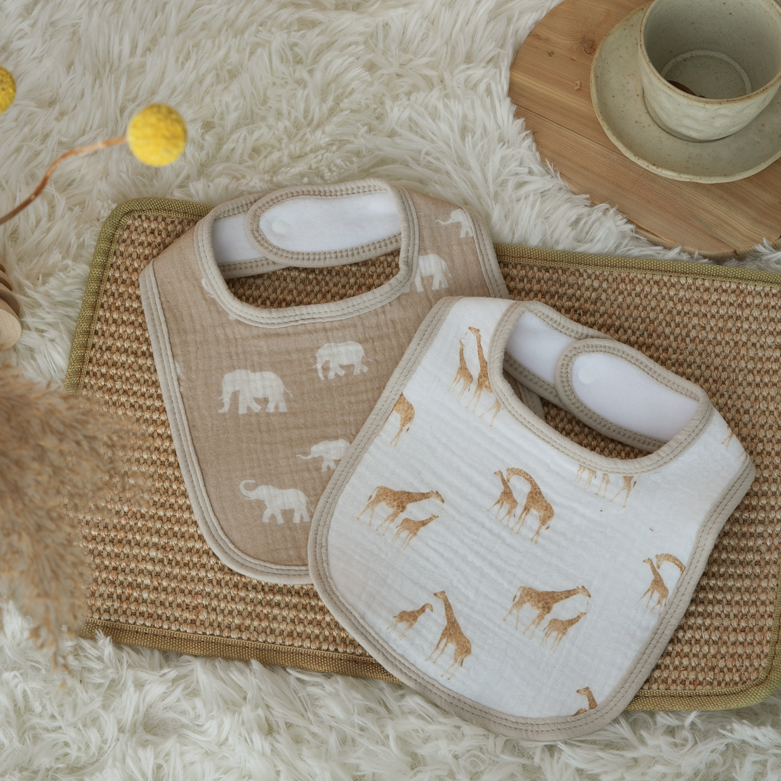 Forest Wizard | baby muslin bibs 10 pack | 0-36 months