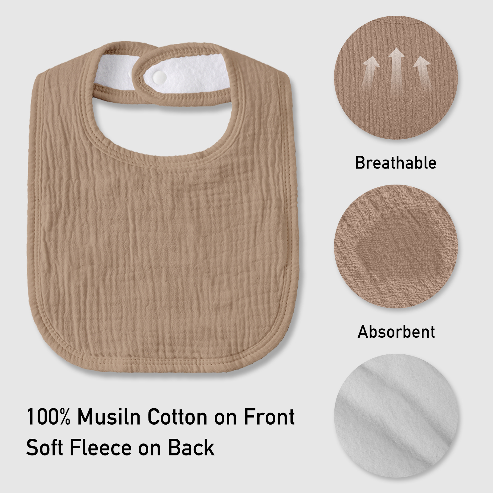 Forest Wizard | baby muslin bibs 10 pack | 0-36 months