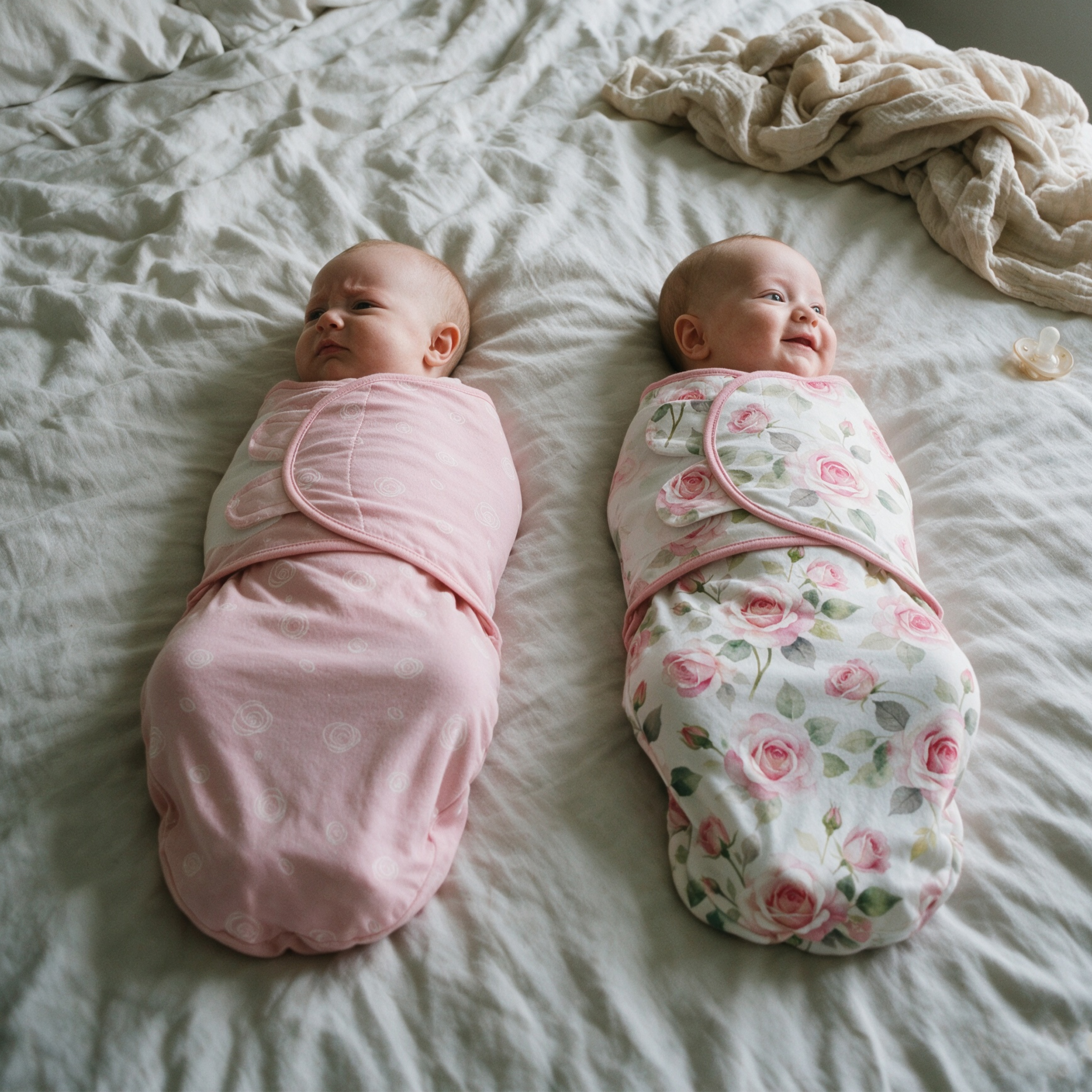 Pink Rose Bloom | Baby Swaddle 2-Pack | 0-3 Months
