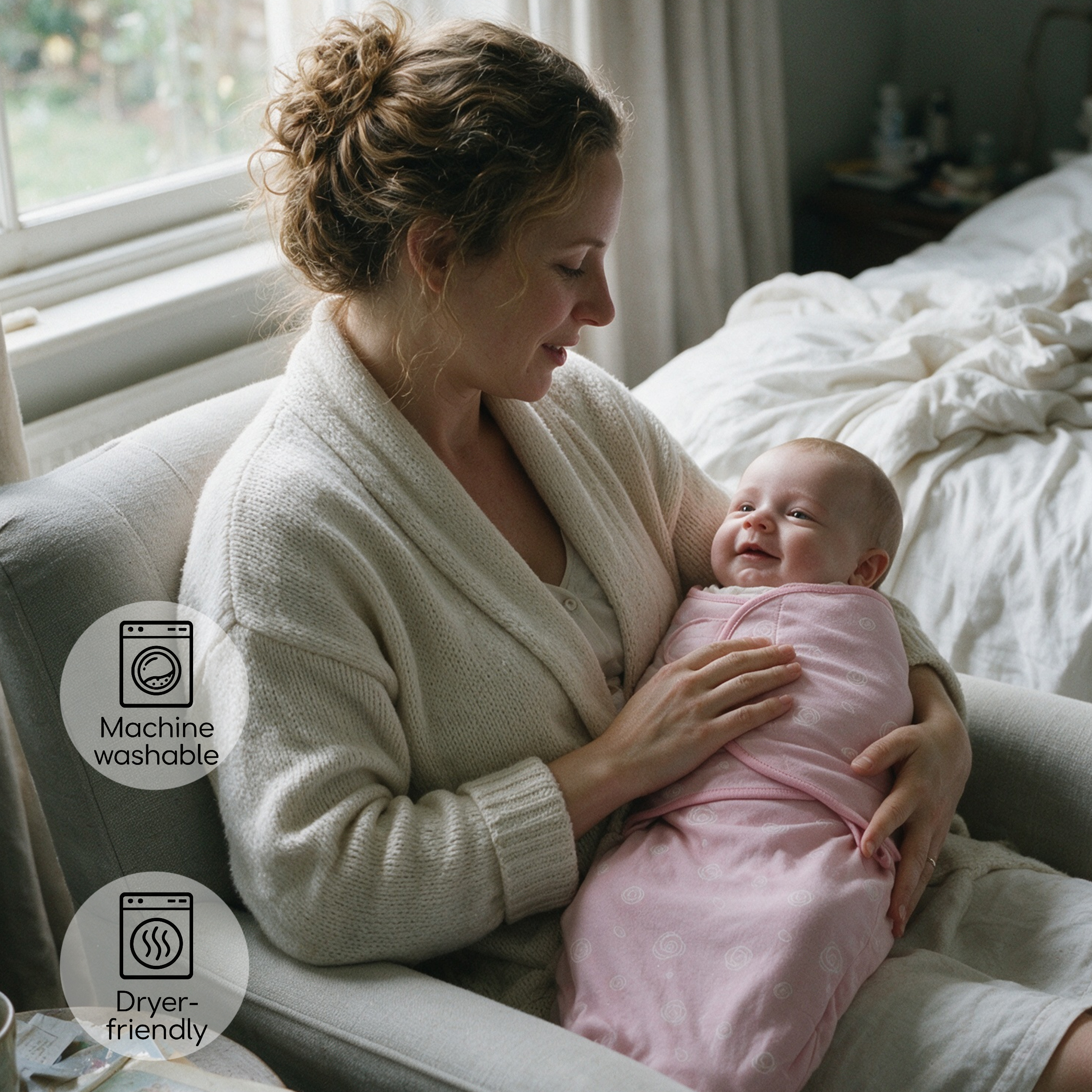 Pink Rose Bloom | Baby Swaddle 2-Pack | 0-3 Months