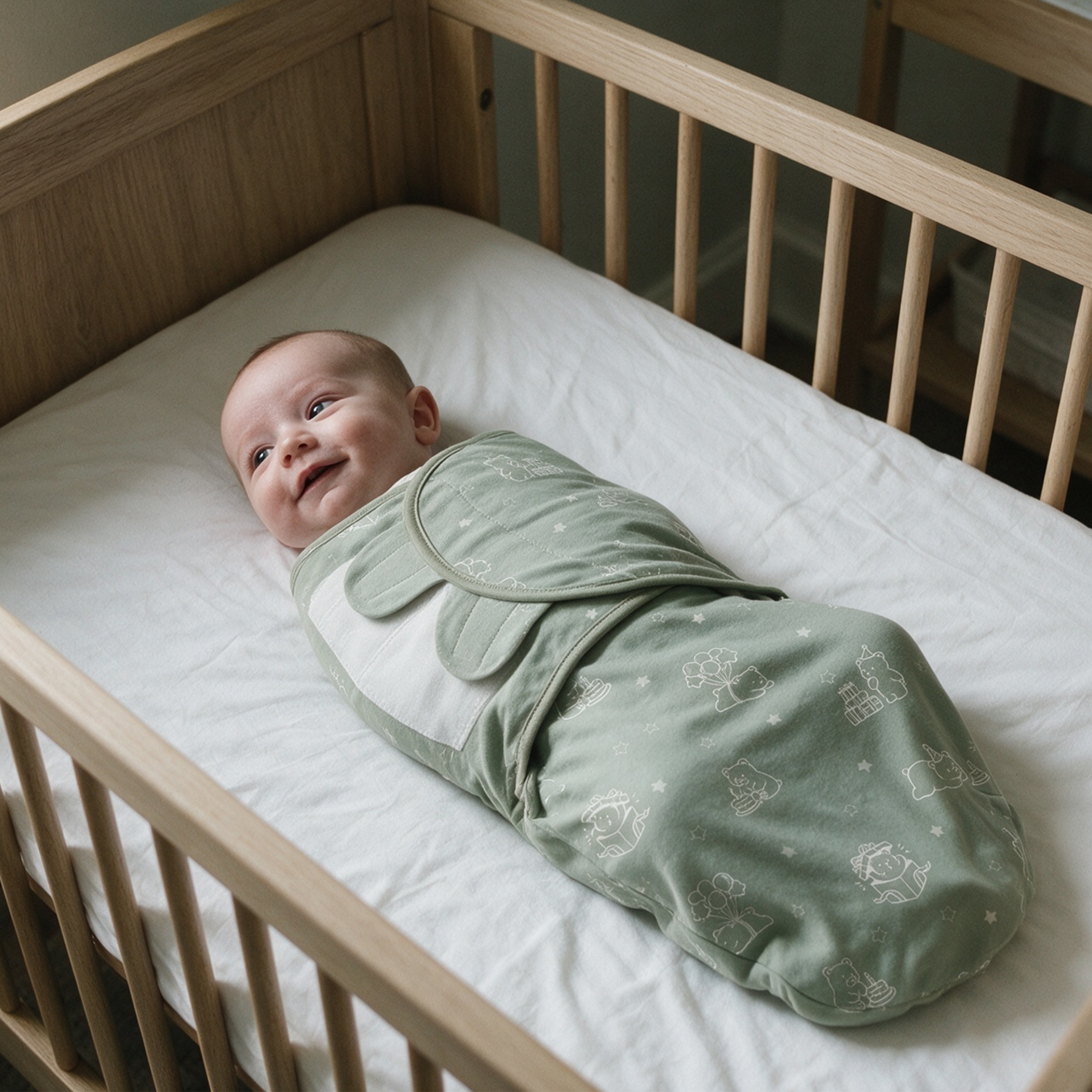 Sage Bear & Bunny | Baby Swaddle 2-Pack | 0-3 Months