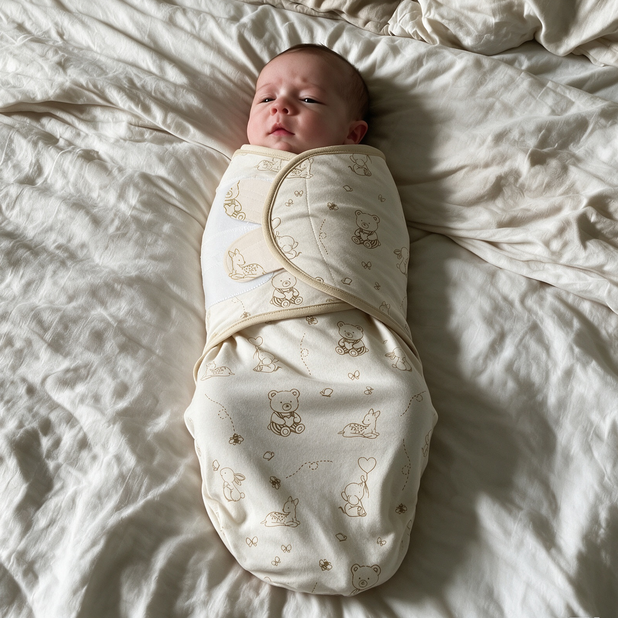 Sage Bear & Bunny | Baby Swaddle 2-Pack | 0-3 Months