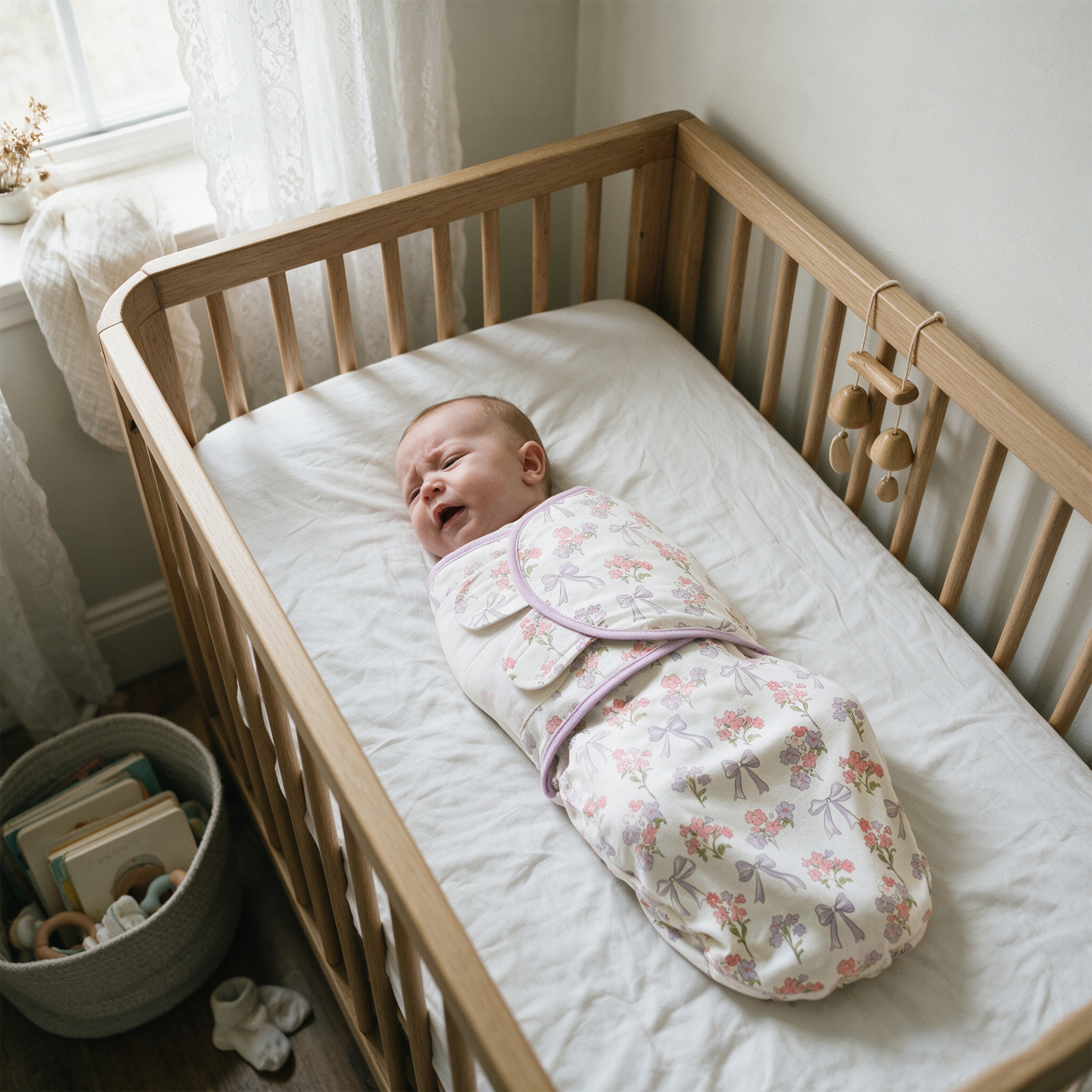 Lilac Bow & Butterfly | Baby Swaddle 2-Pack | 0-3 Months