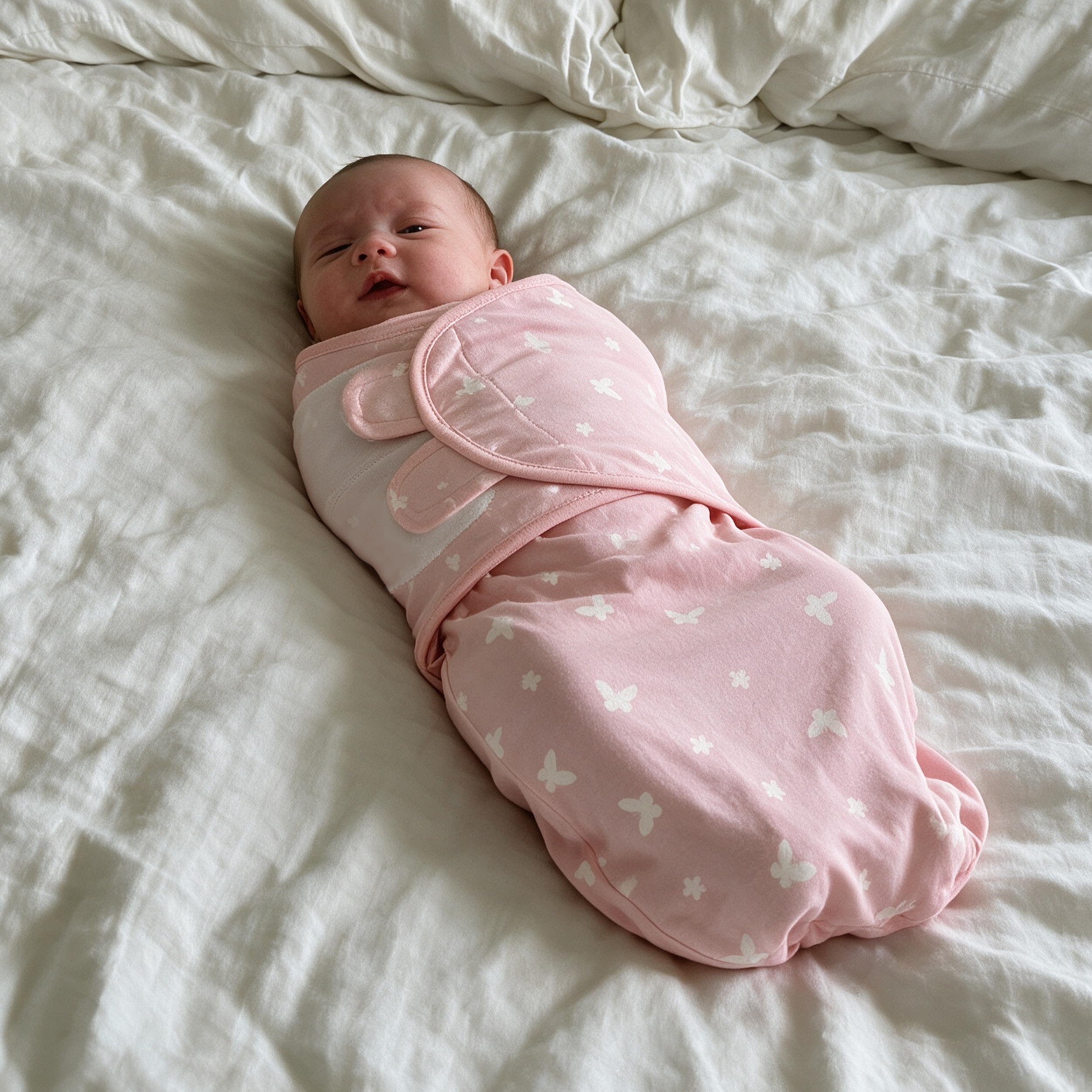Lilac Bow & Butterfly | Baby Swaddle 2-Pack | 0-3 Months