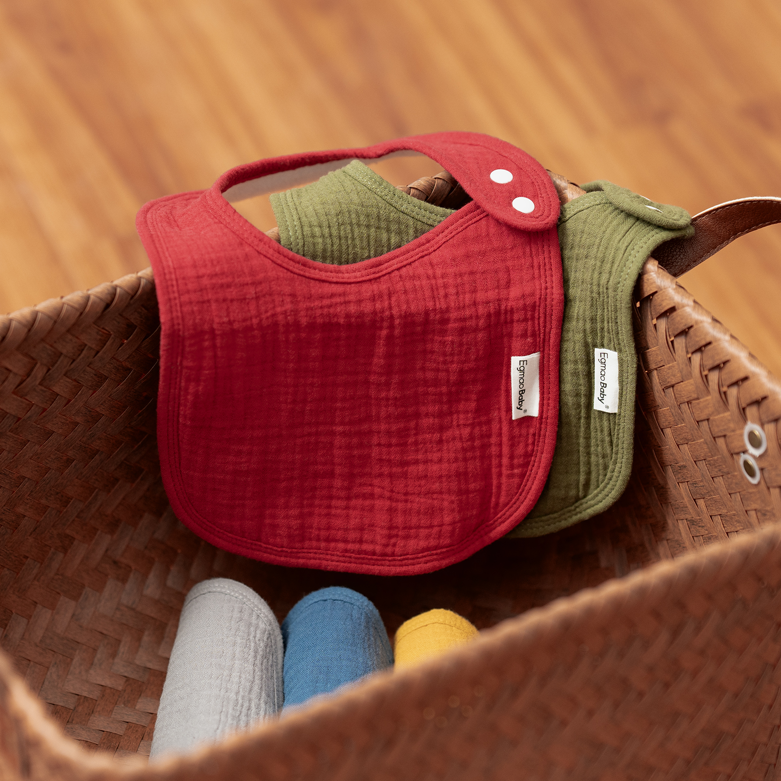 Rich | Organic Cotton Bandana Bibs 5 Pack | 0-36 months