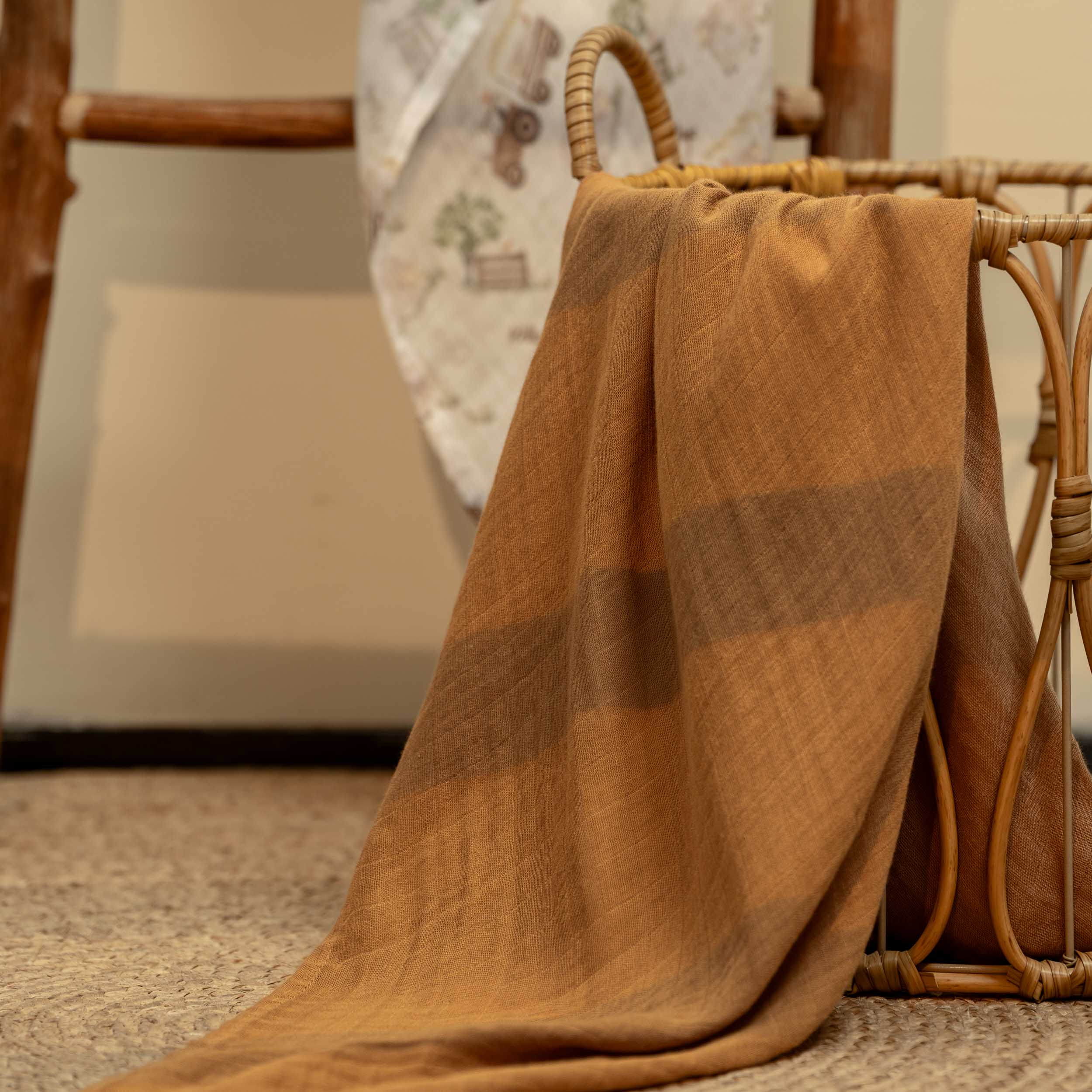 Muslin Swaddle Blankets 2-Pack | 35"x40" | Barn Prelude