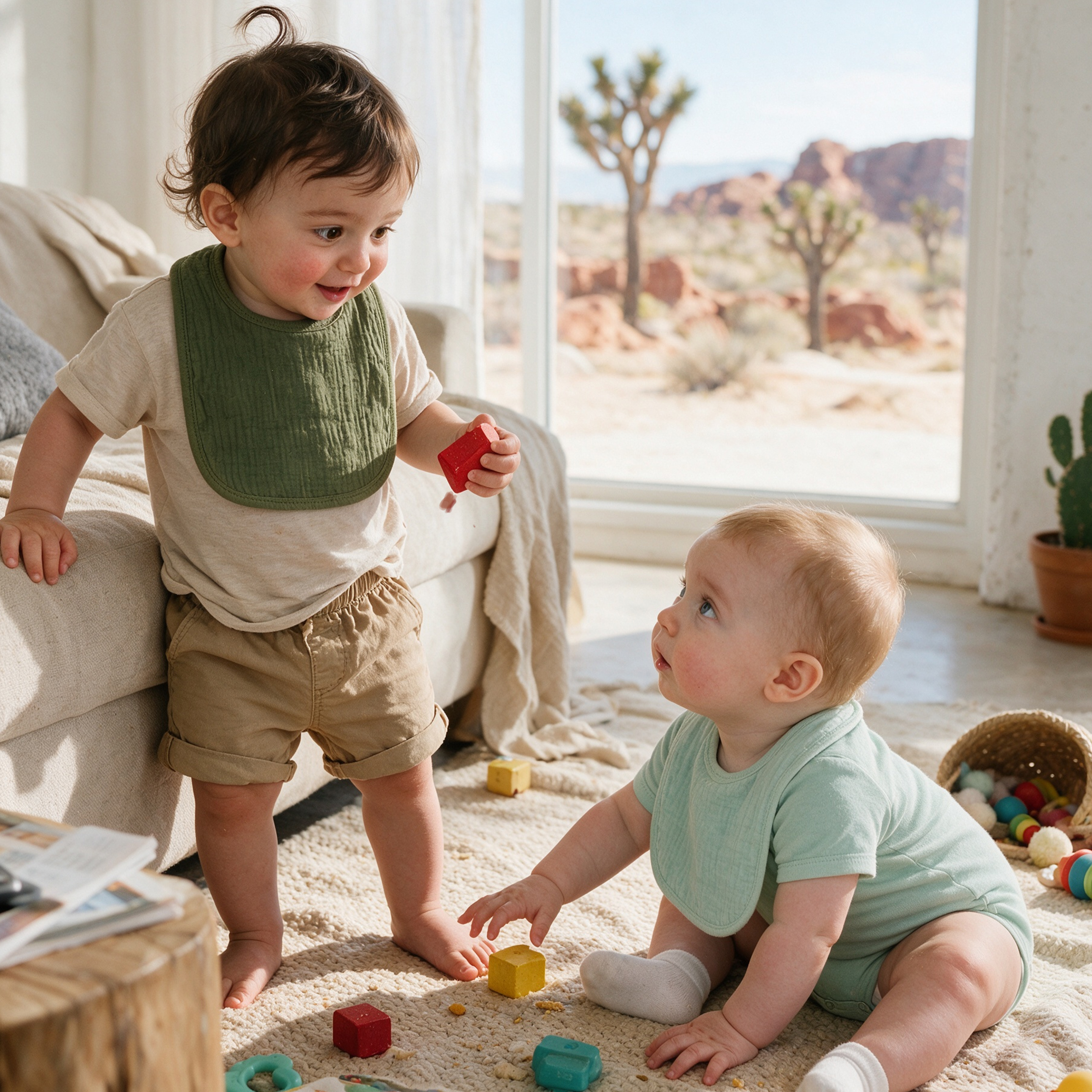 Earthy Sage Solid | baby muslin bibs 8 pack | 0-36 months