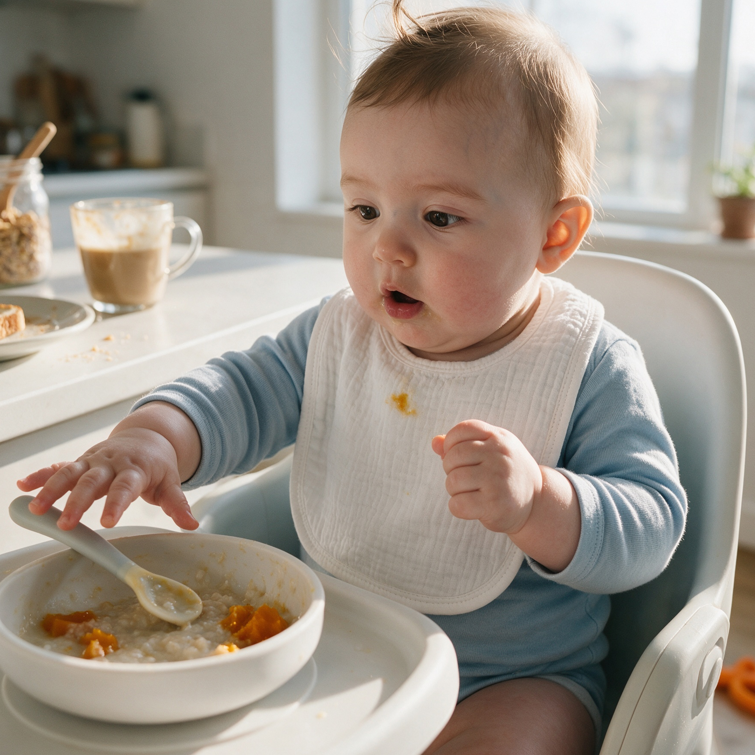 Natural White Solid | baby muslin bibs 8 pack | 0-36 months