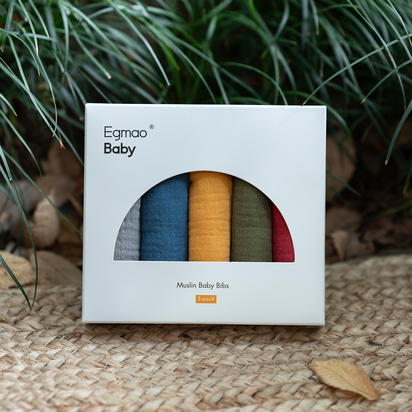 Rich | Organic Cotton Bandana Bibs 5 Pack | 0-36 months