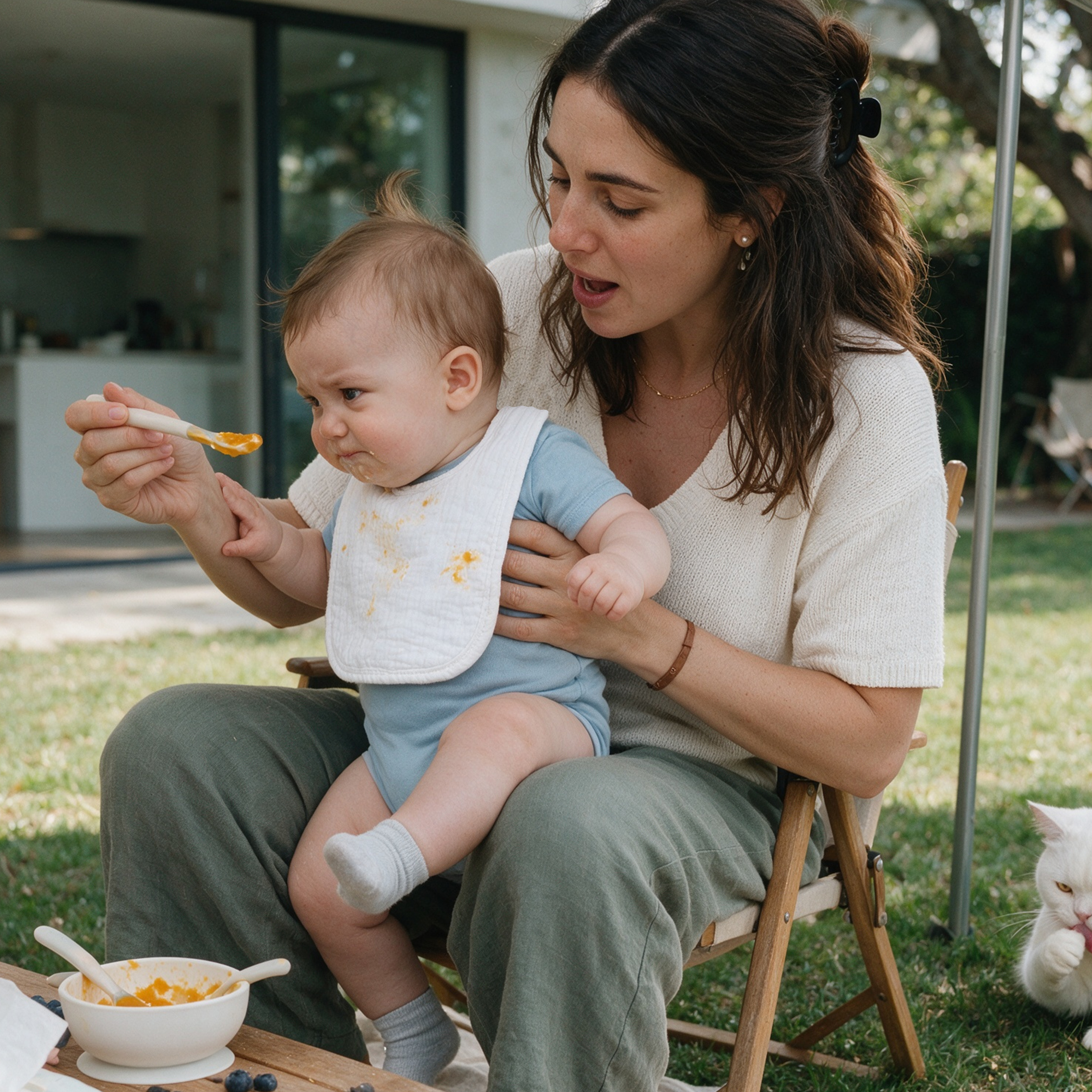 Natural White Solid | baby muslin bibs 8 pack | 0-36 months