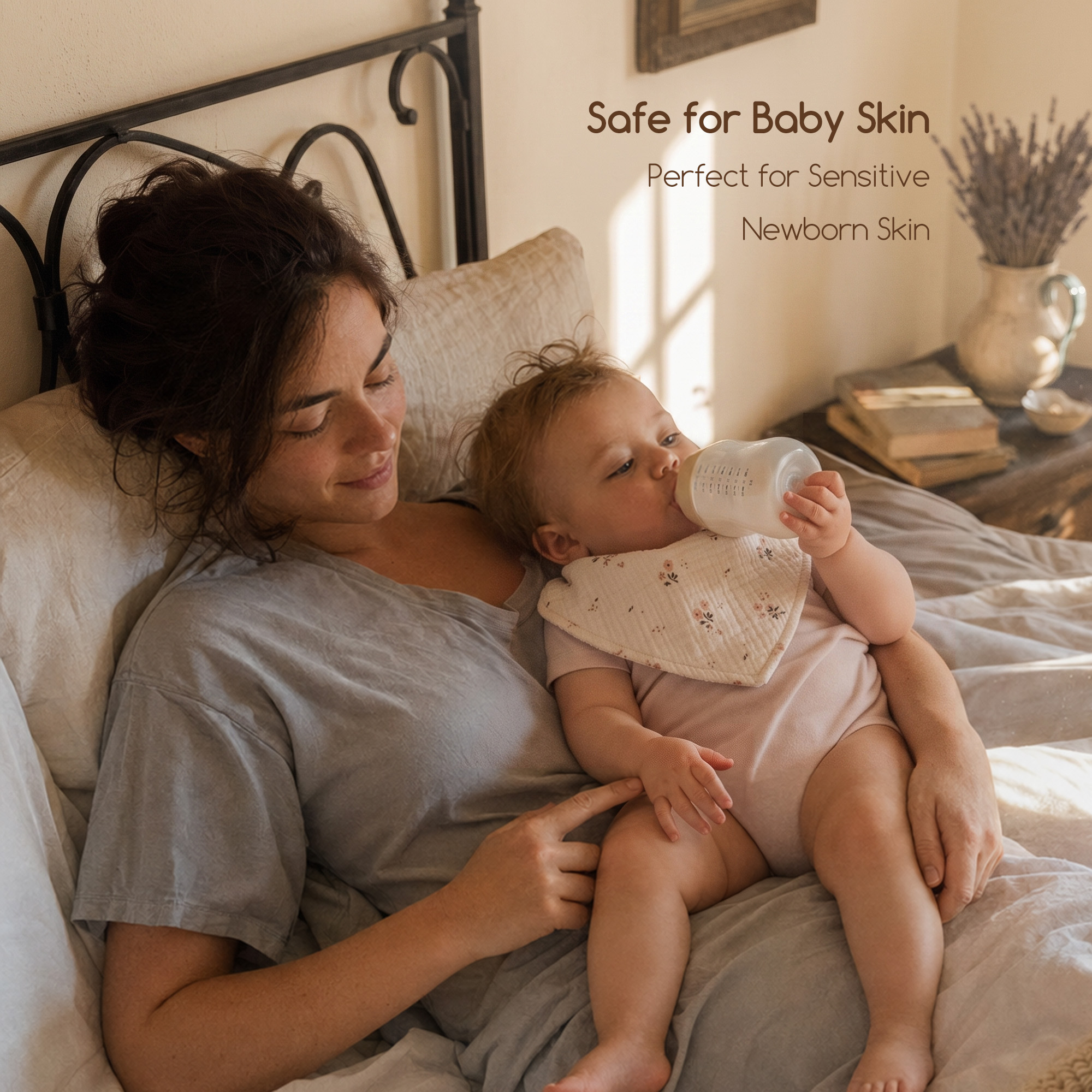 Blush Pastel Petal | Soft & Absorbent Muslin Bandana Bibs 8 Pack
