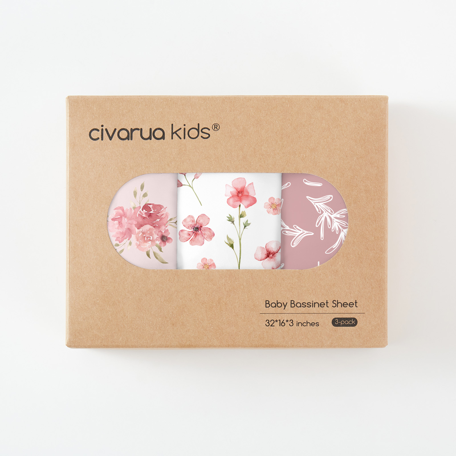 Flowering | Bassinet Sheets 3-Pack | 17*33''