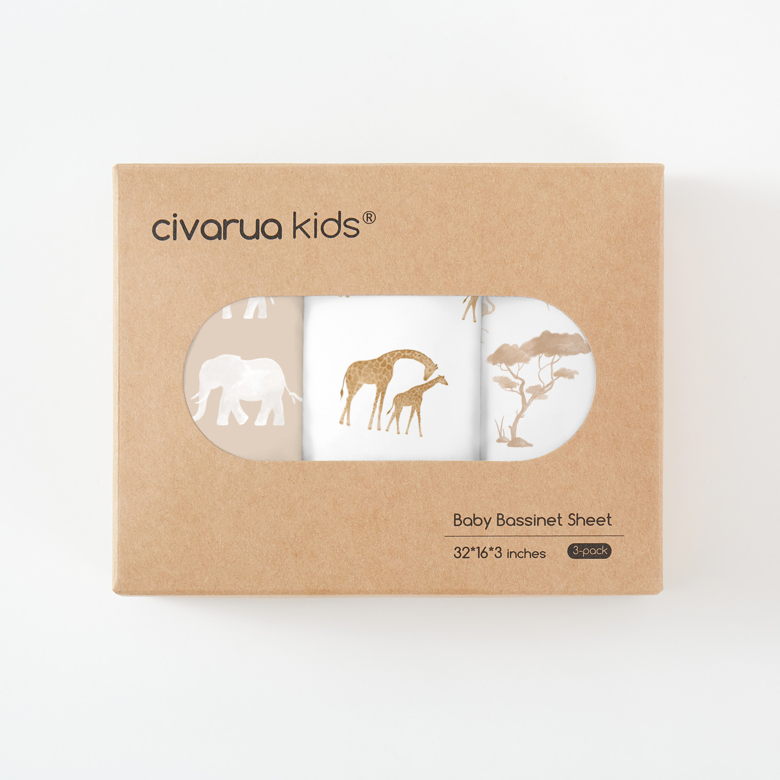 Cosy Animal | Bassinet Sheets 3-Pack | 17*33''