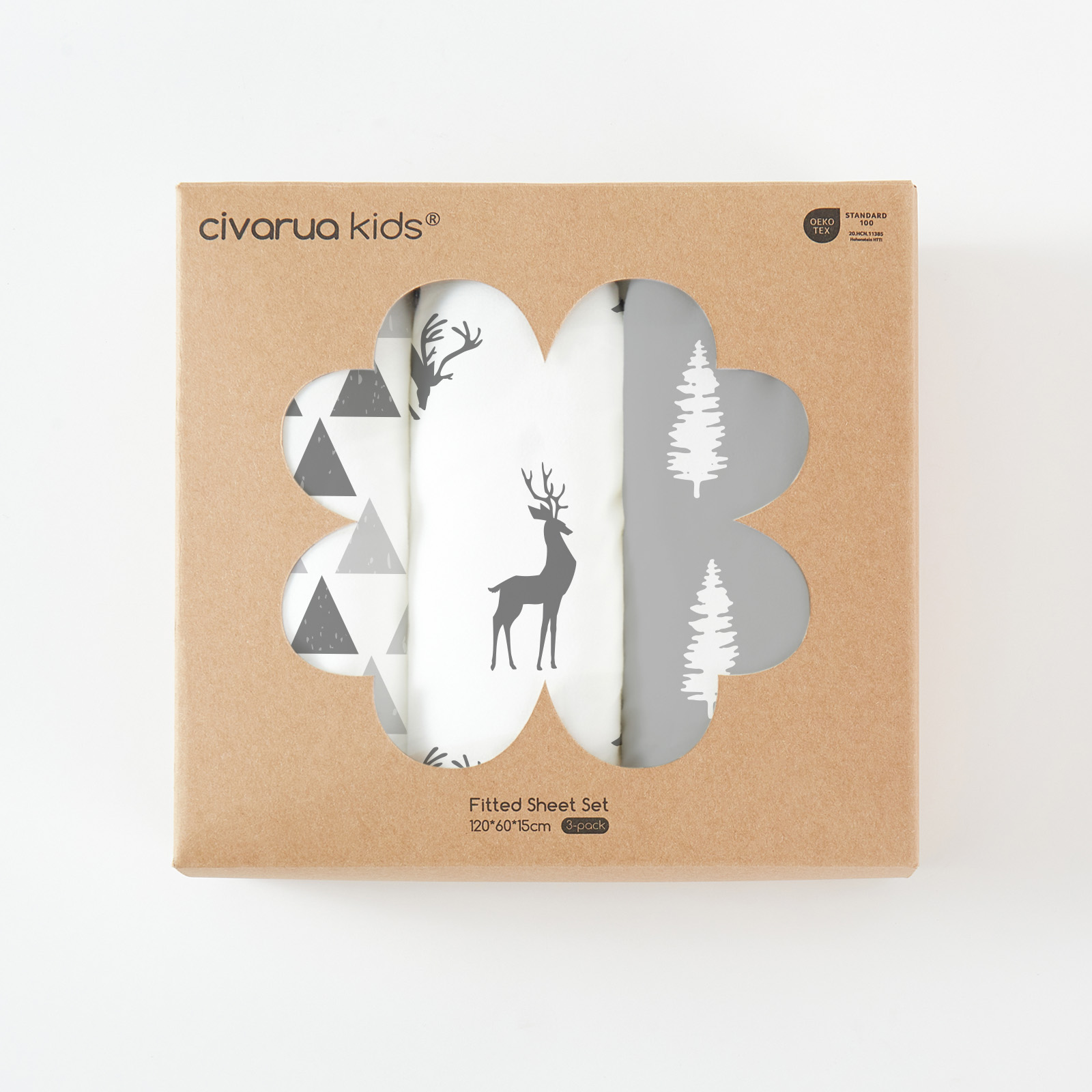 Forest Deer | Fitted Sheets 3-Pack