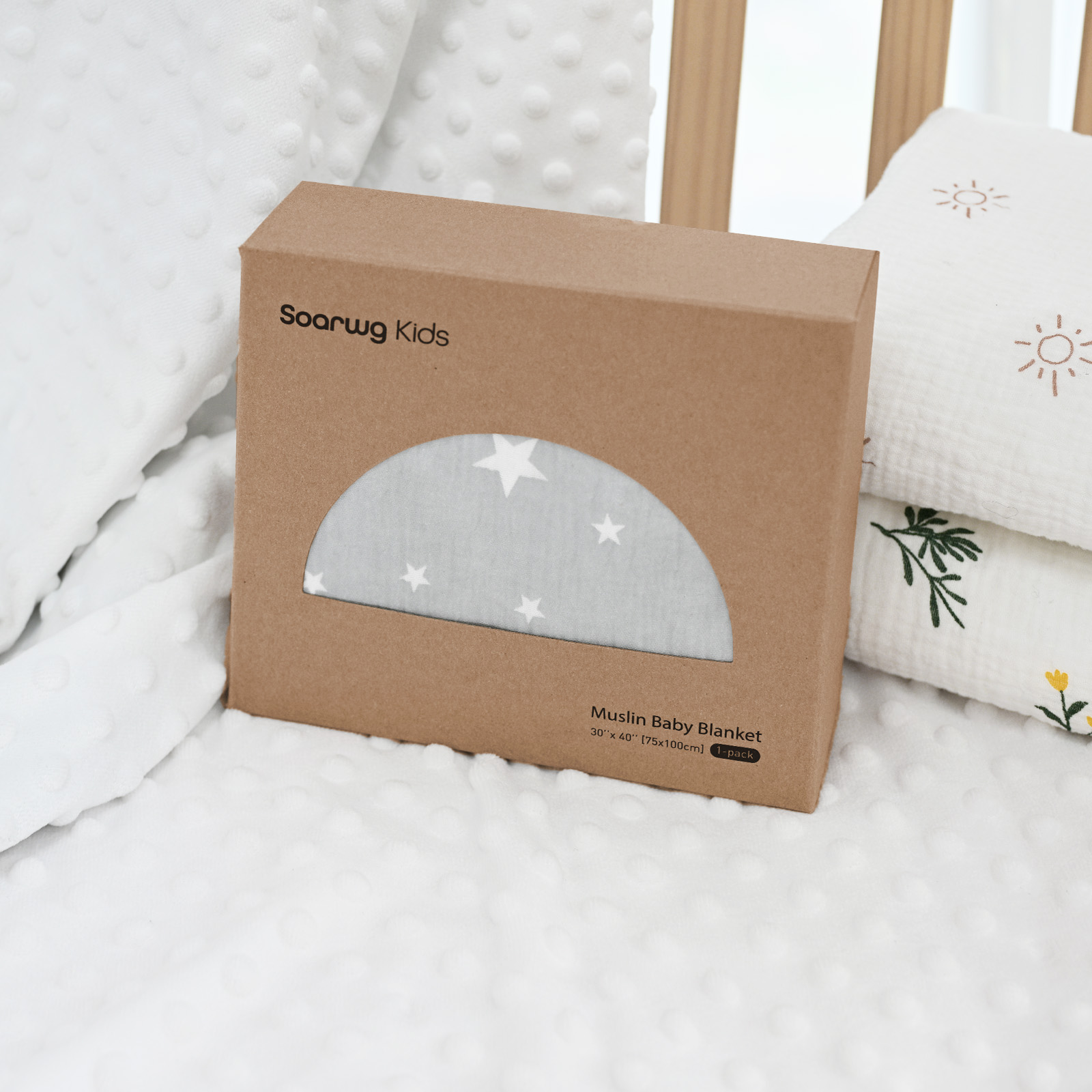 Starry Sky | SoarwgKids Fleece Plush Dot Blanket | 30''*40''