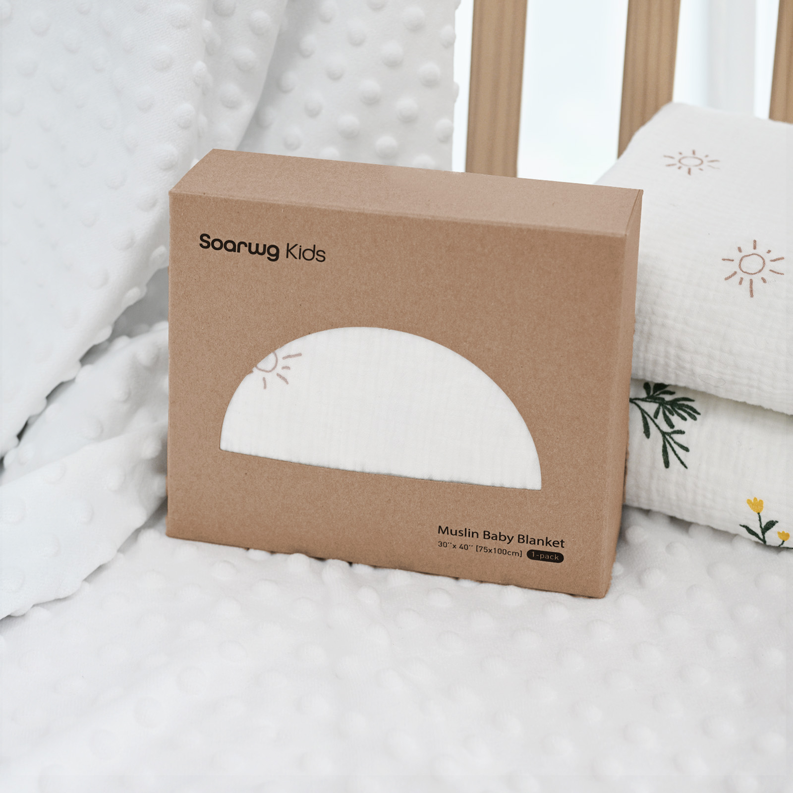 Daylight | SoarwgKids Fleece Plush Dot Blanket | 30''*40''