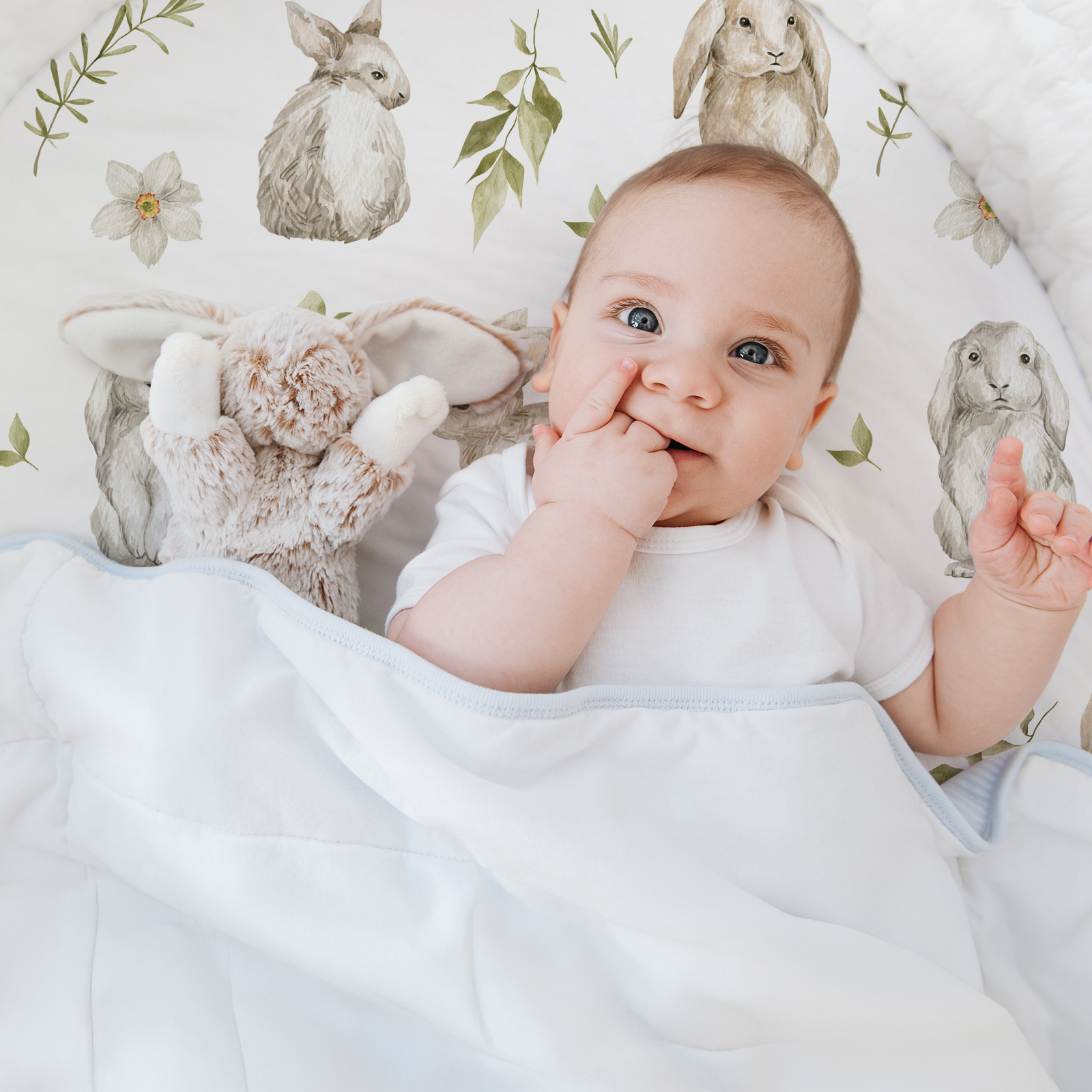 Rabbit | Bassinet Sheets 2-Pack | 16''*32''