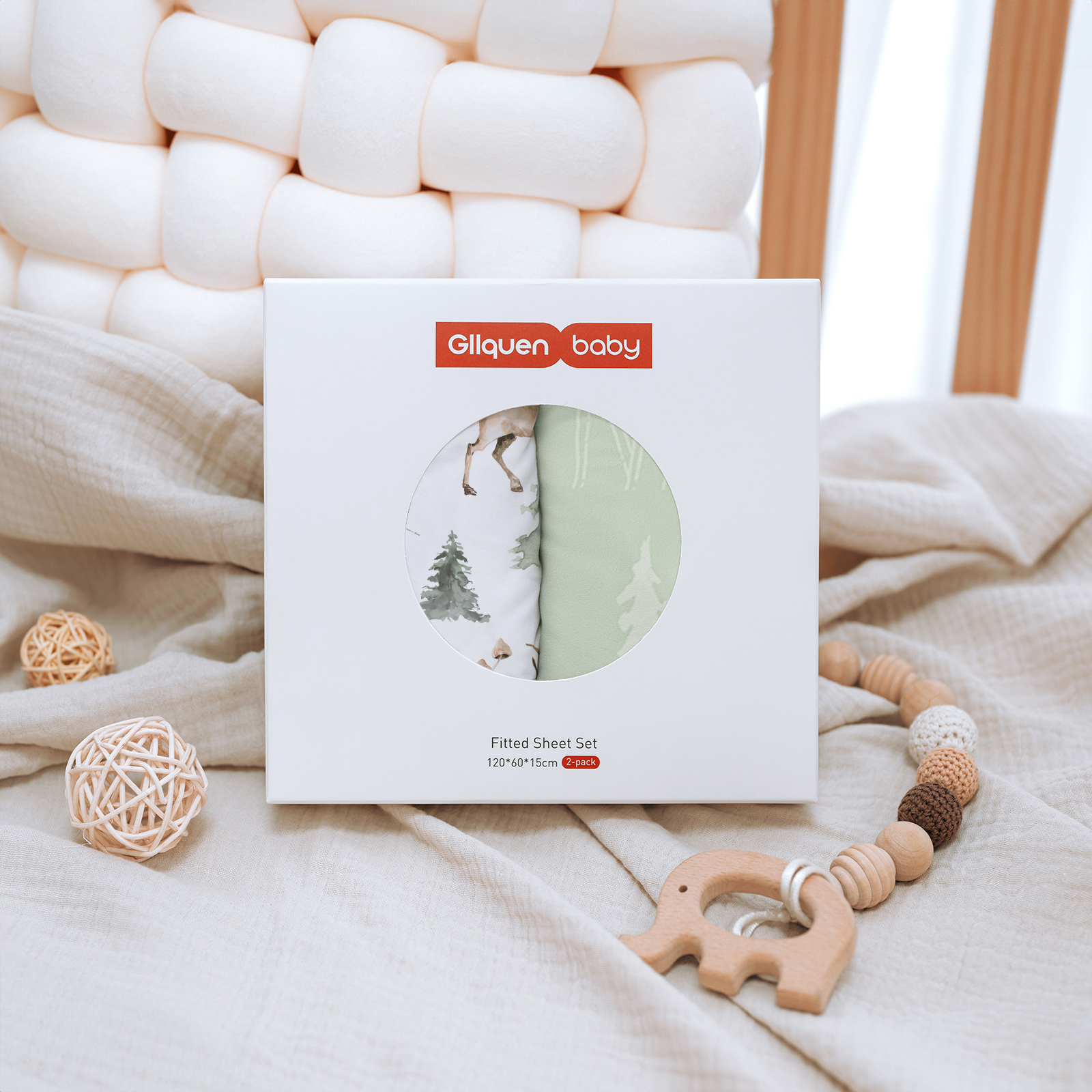 Reindeer | Fitted Sheets 2-Pack