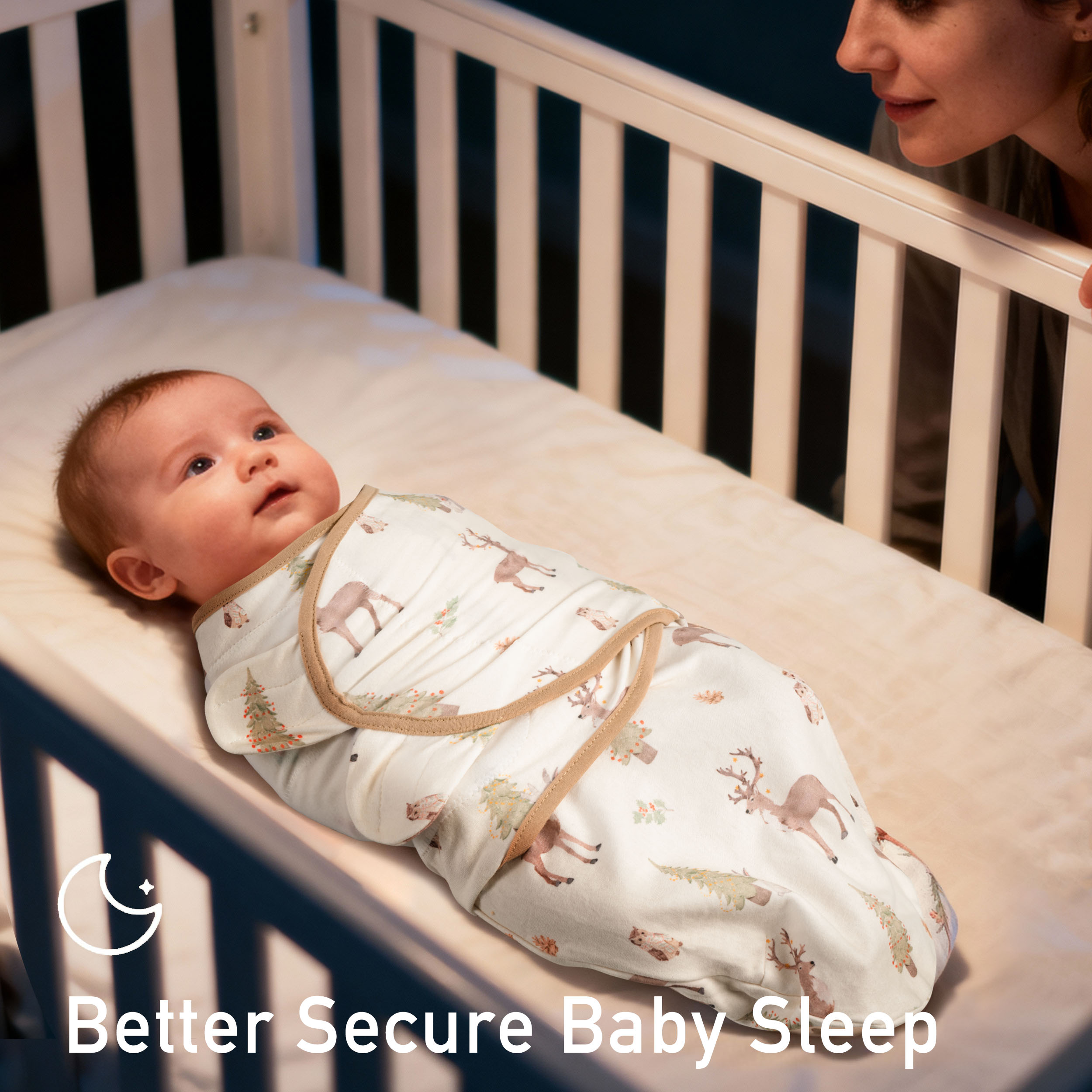 Christmas Forest Carol | Baby Swaddle 3 Pack | 0-3 Months