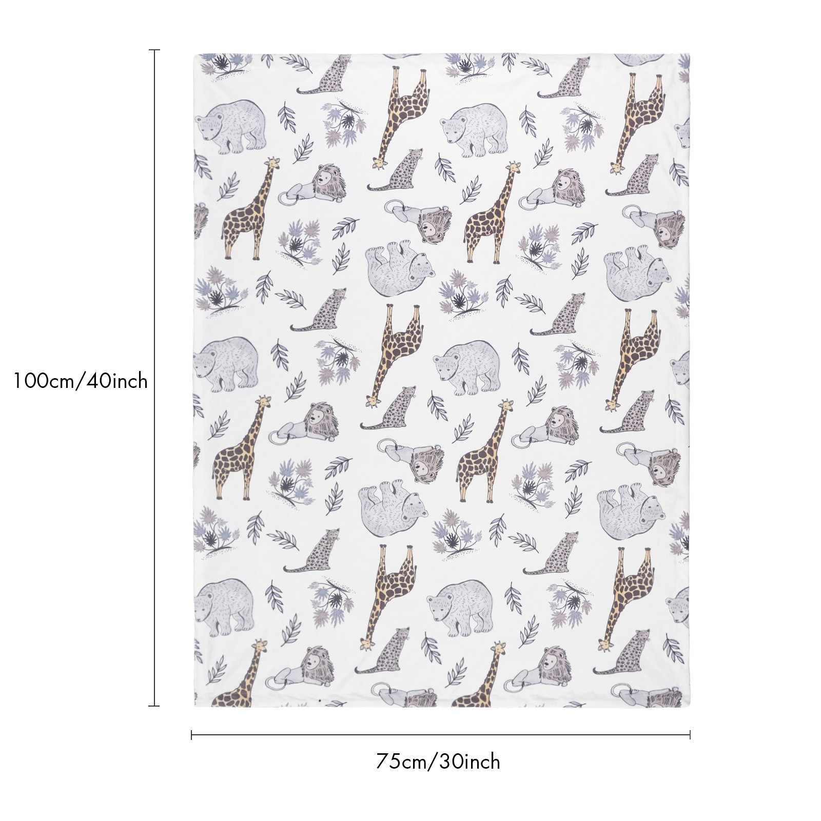 Lion | Gllquen baby Fleece Plush Dot Blanket | 30''*40''