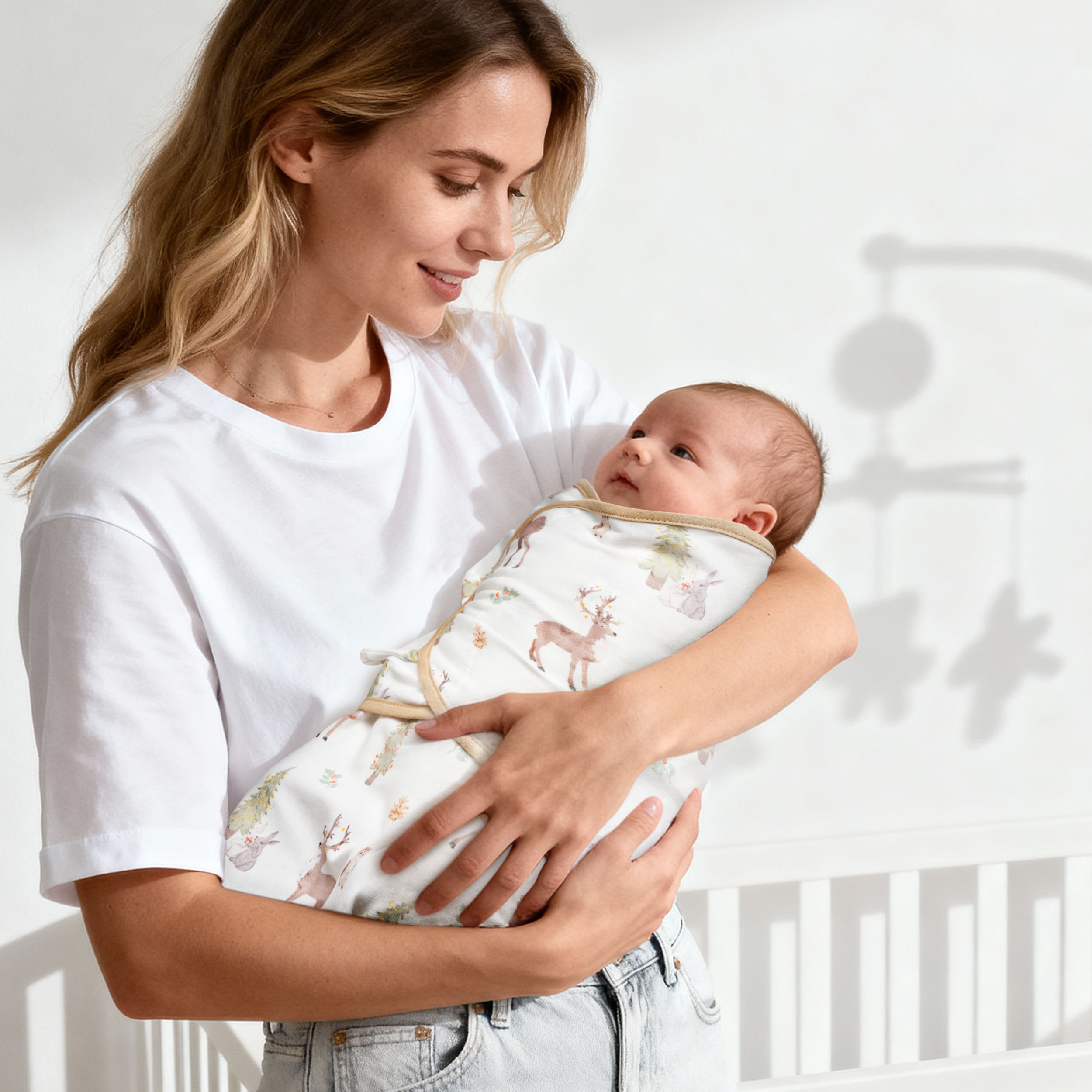 Christmas Forest Carol | Baby Swaddle 3 Pack | 0-3 Months