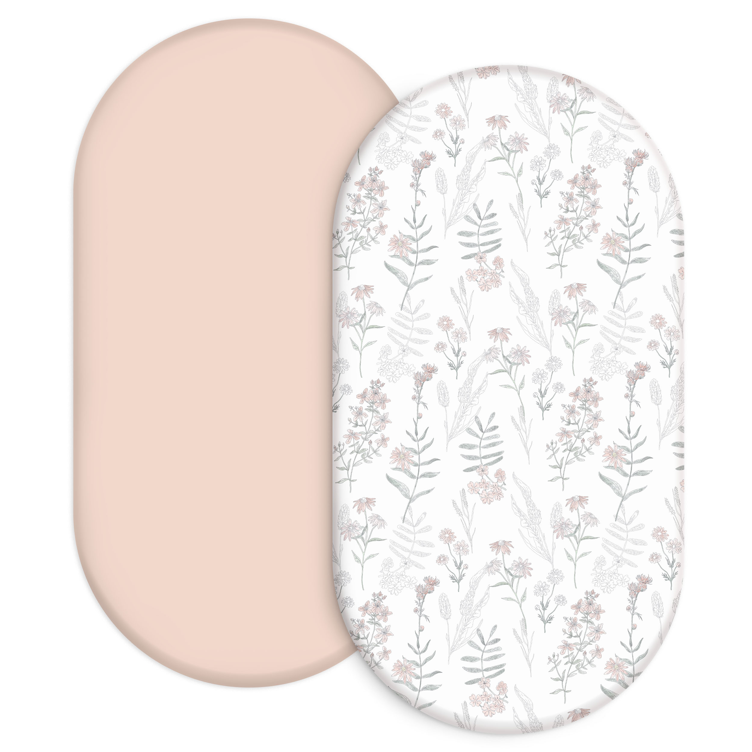 Lineage of Bloom | Baby Bassinet Sheet 2-Pack | 33''*17''