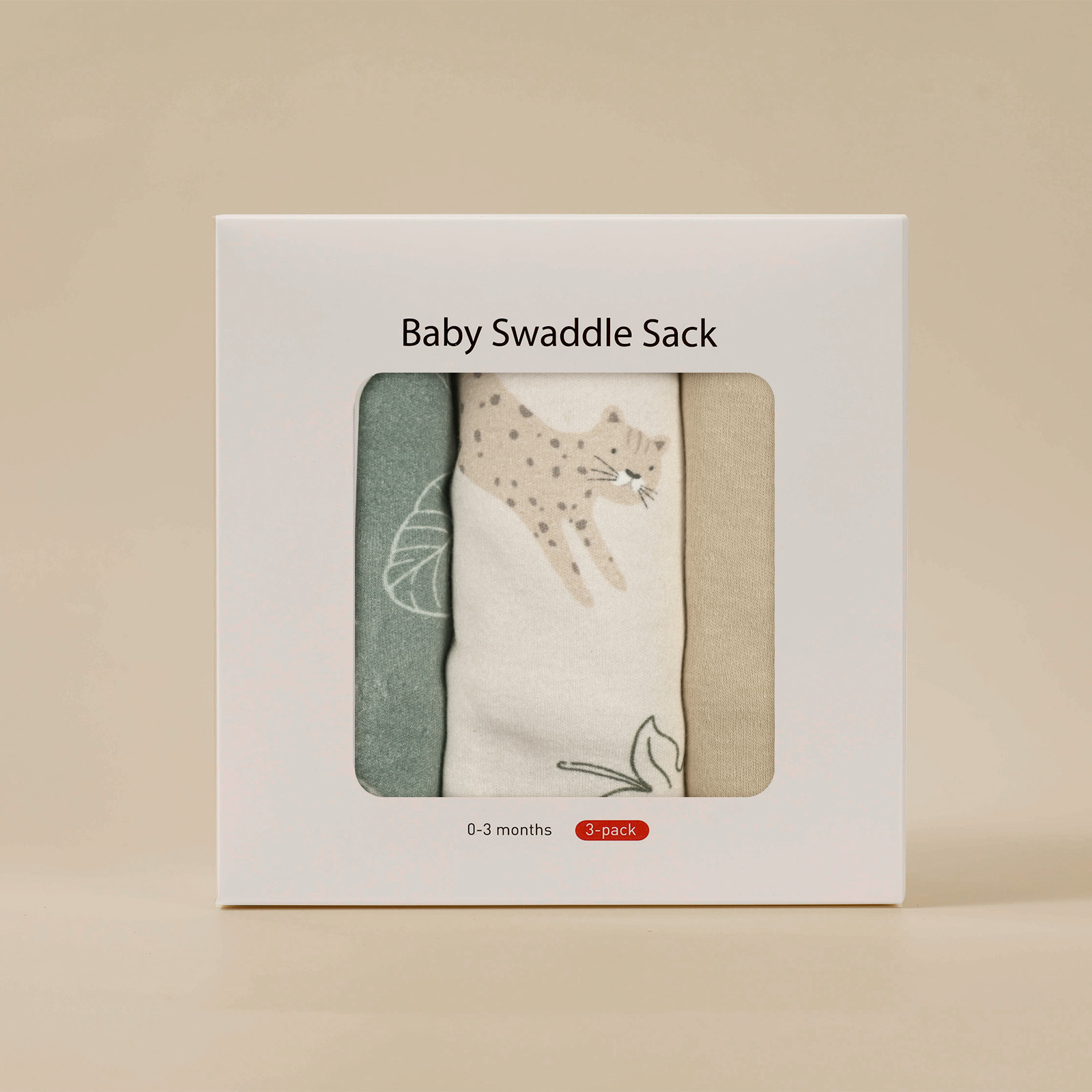 Jungle Jolly | Baby Swaddle Sack | 0-3 Months 3 Pack