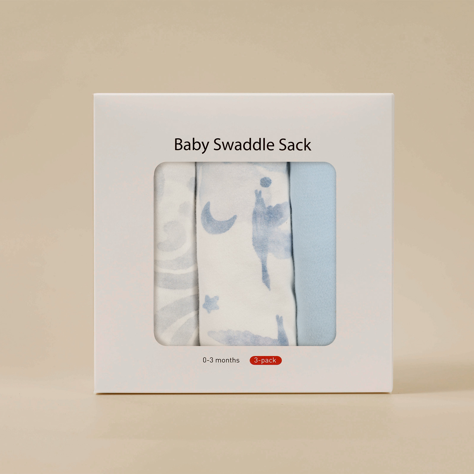 Cloud Cranes' Waltz | Baby Swaddle Sack | 0-3 Months 3 Pack
