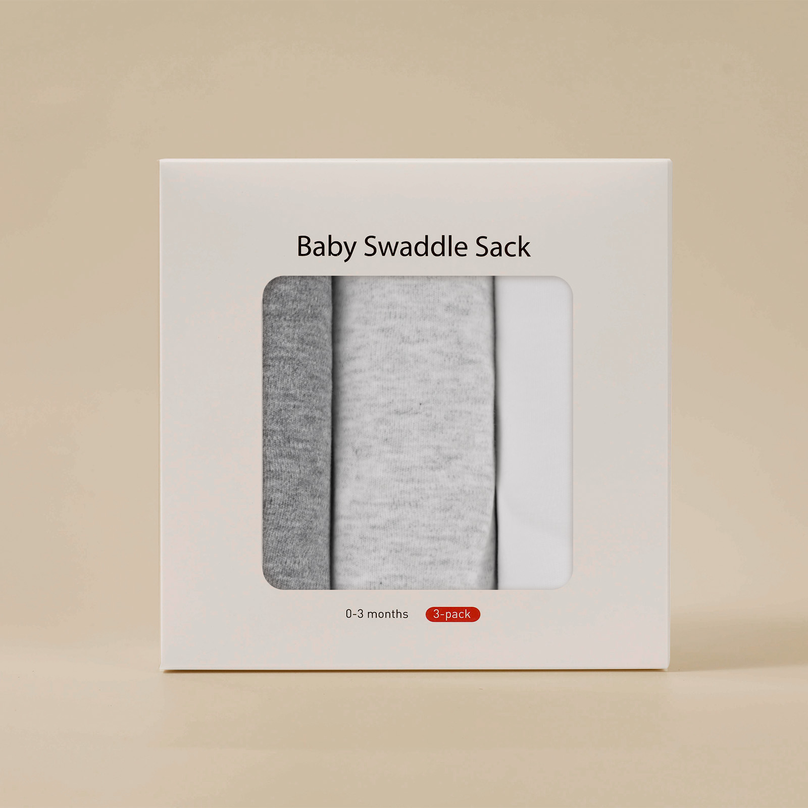The Grey Epoch | Baby Swaddle Sack | 0-3 Months 3 Pack